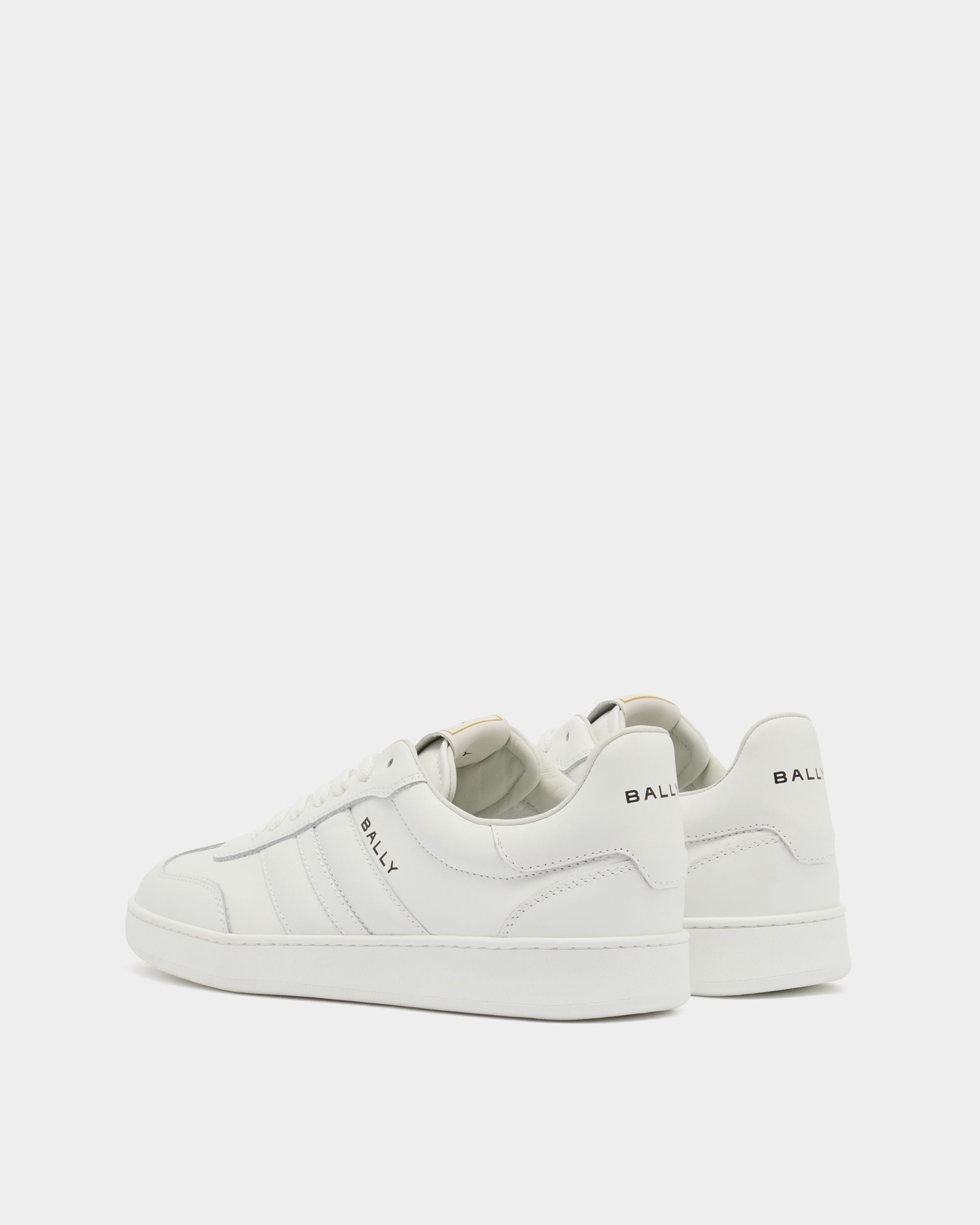 Bally Global - Retro Crest Sneaker in White Leather - White