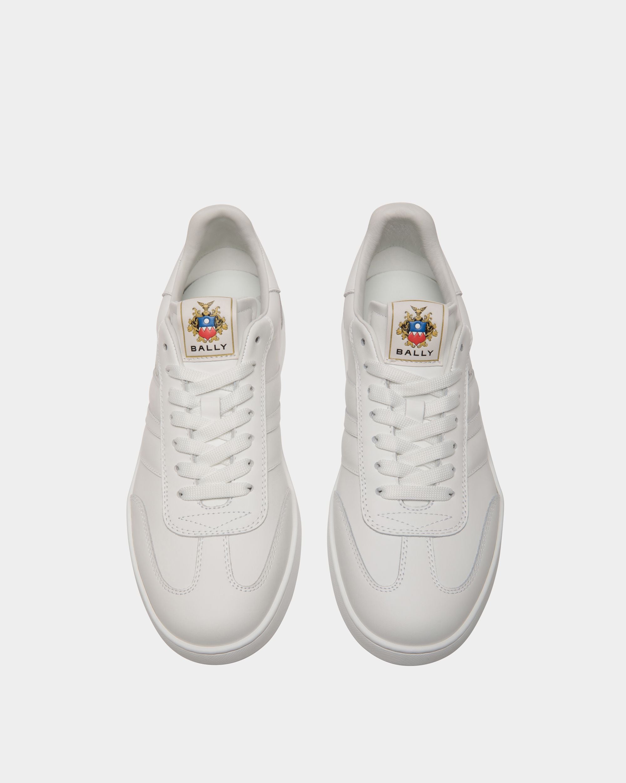 Bally Global - Retro Crest Sneaker in White Leather - White