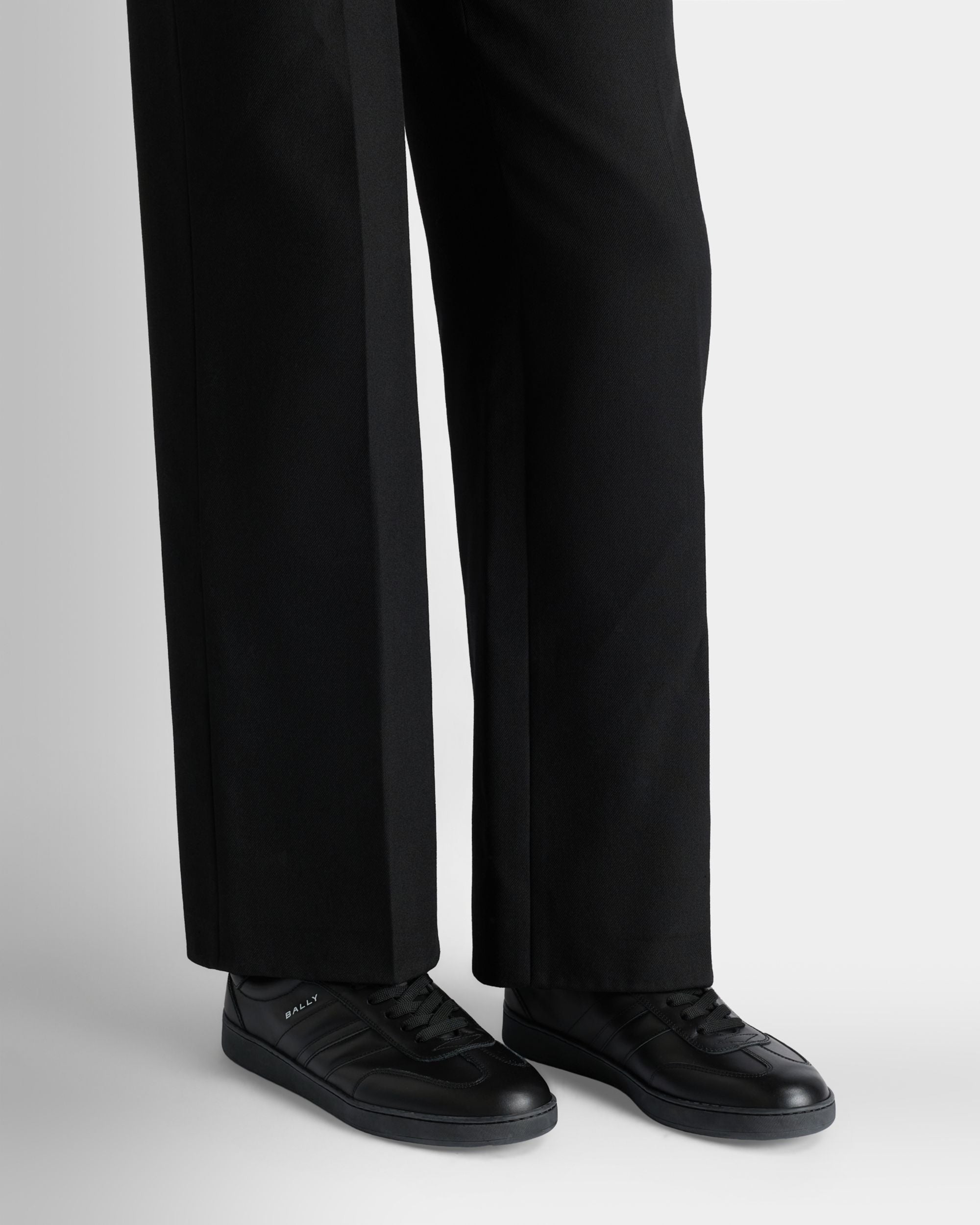 Bally Global - Retro Crest スニーカー ブラック レザー - ブラック