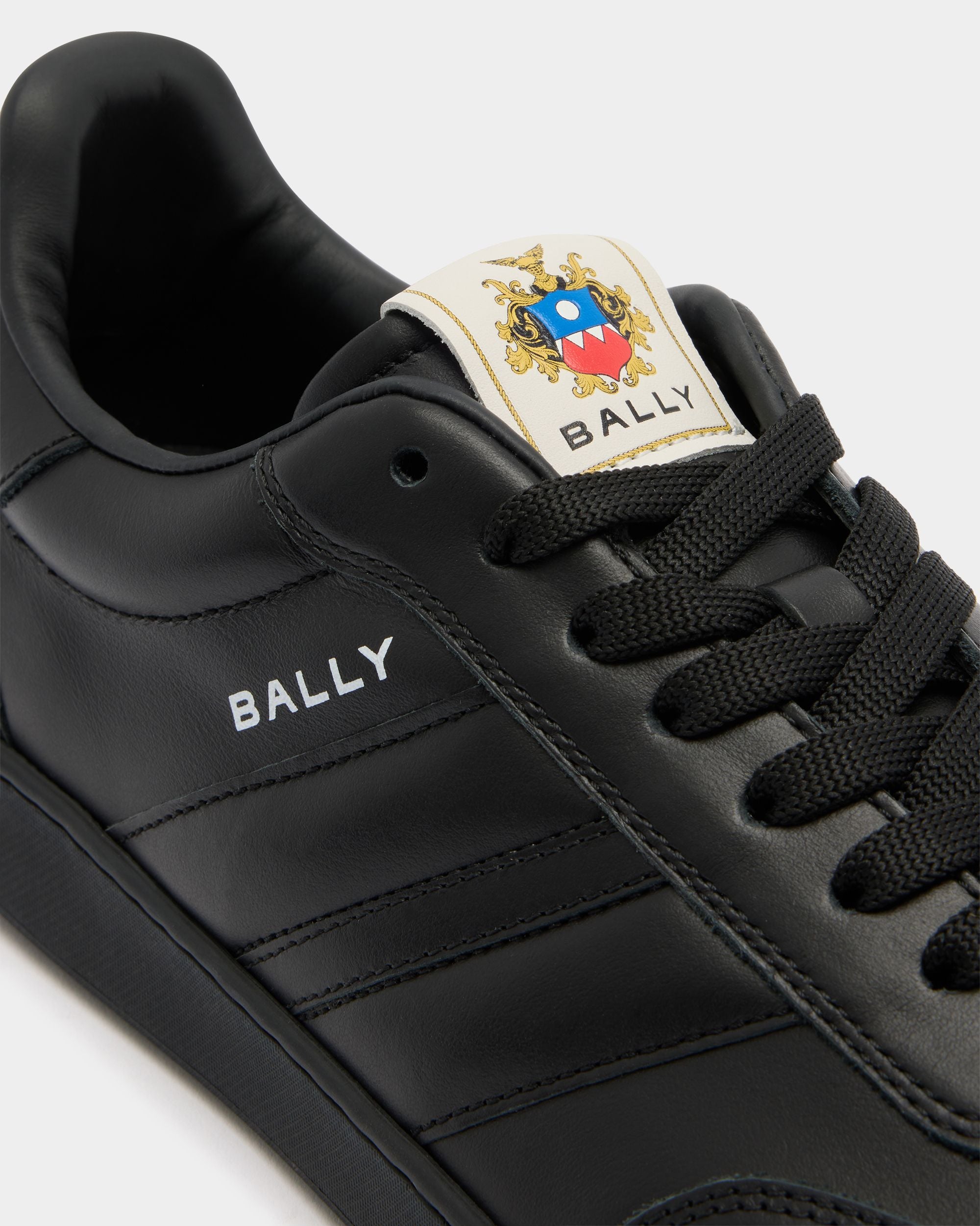 Bally Global - Retro Crest スニーカー ブラック レザー - ブラック