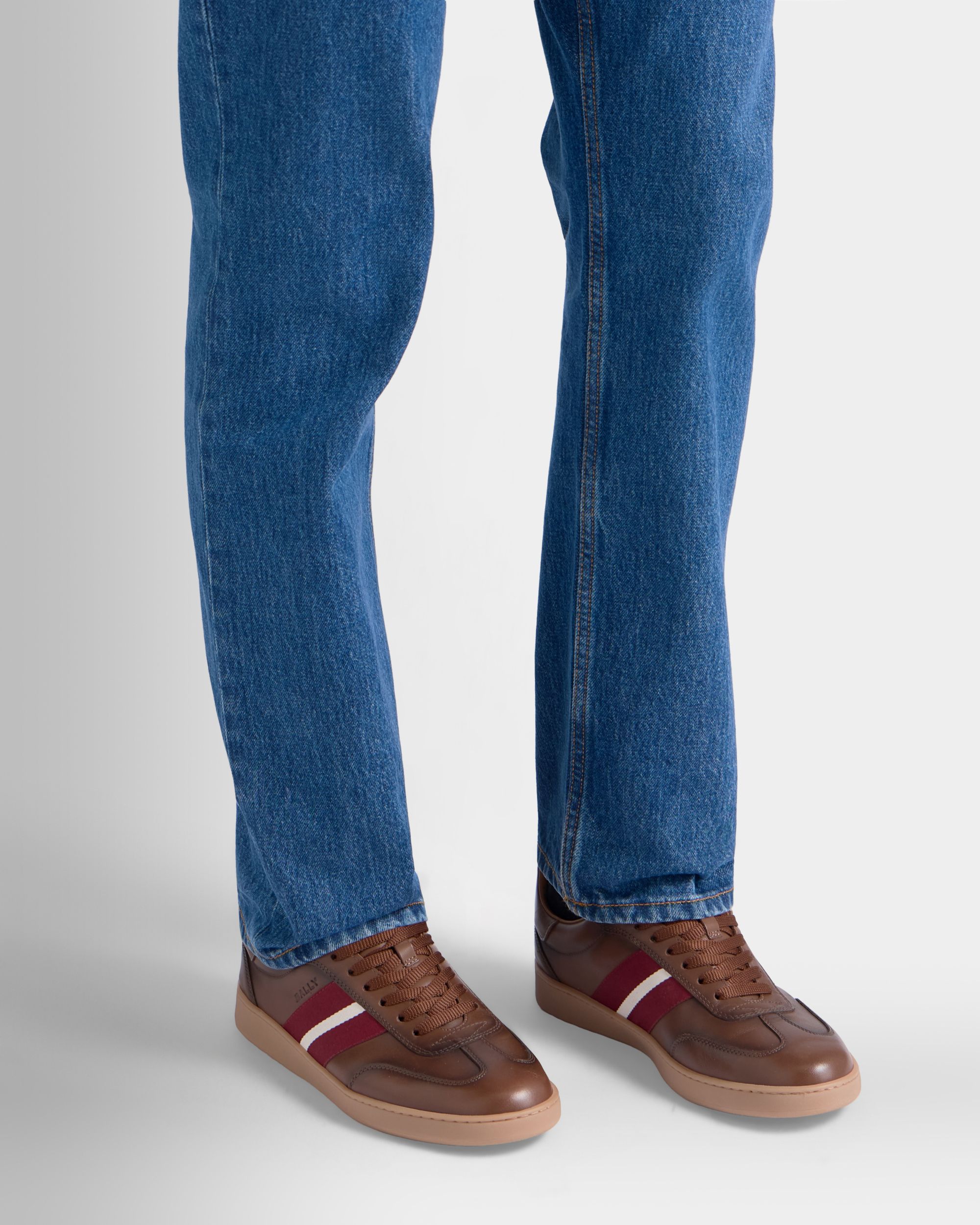 Bally Global - Retro Crest スニーカー ブラウン レザー - ブラウン