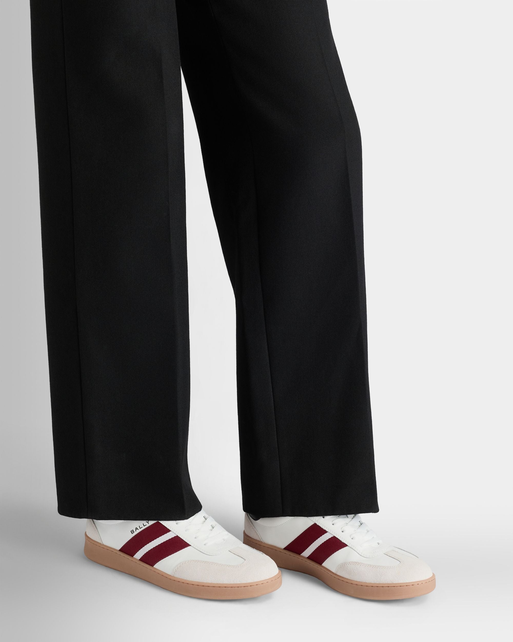 Bally Global - Retro Crest Sneaker in White Leather - White