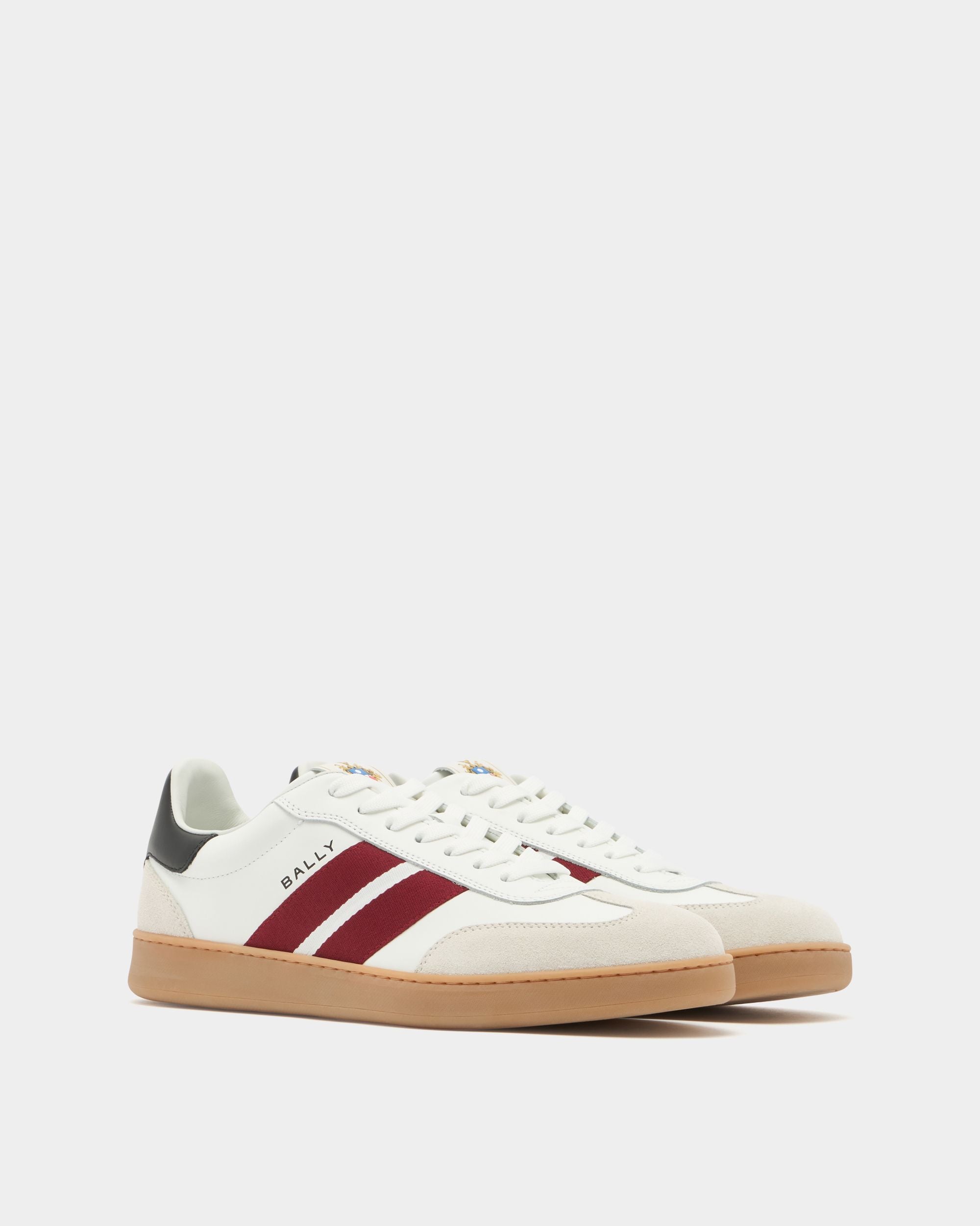 Bally Global - Retro Crest Sneaker in White Leather - White
