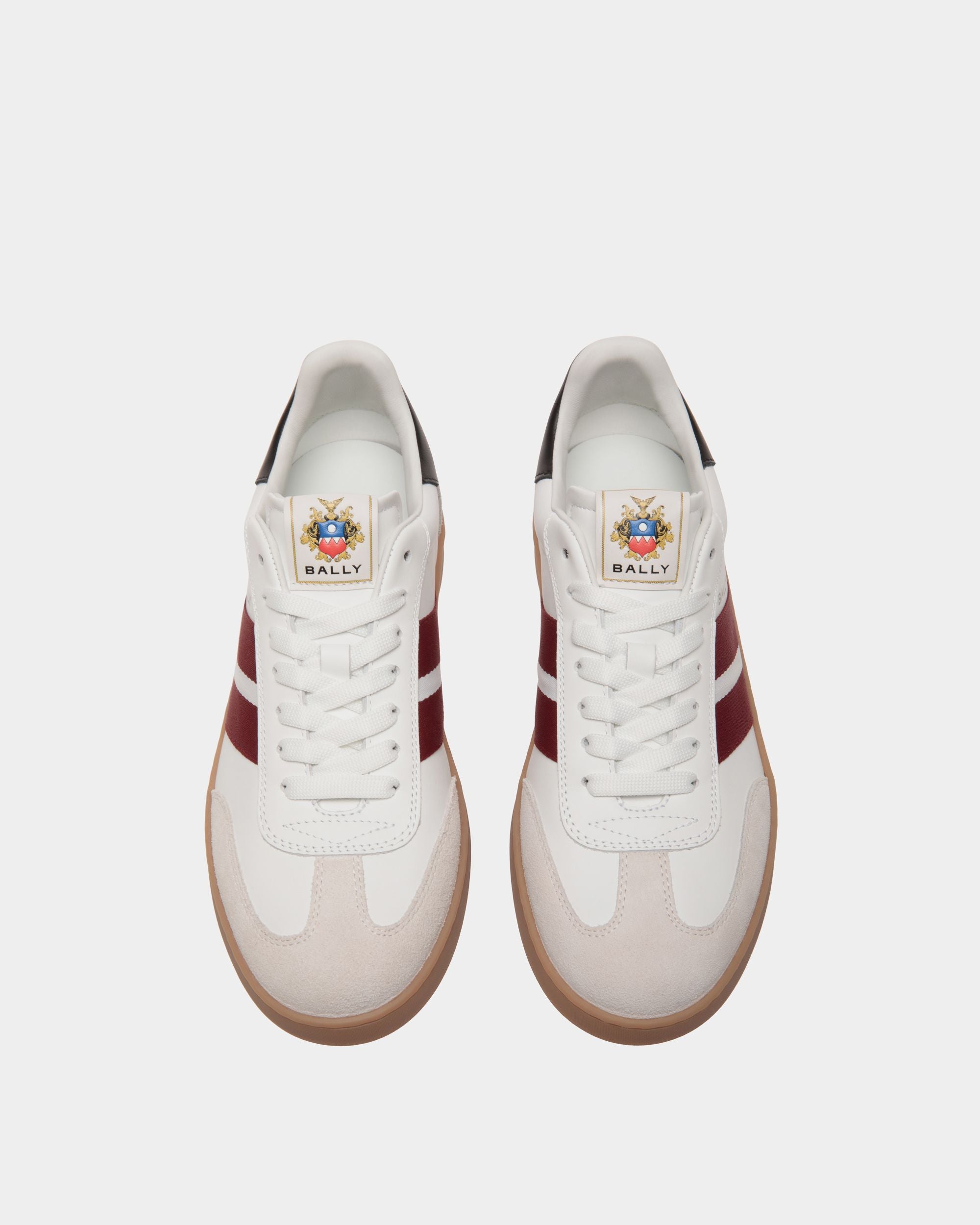 Bally Global - Retro Crest Sneaker in White Leather - White
