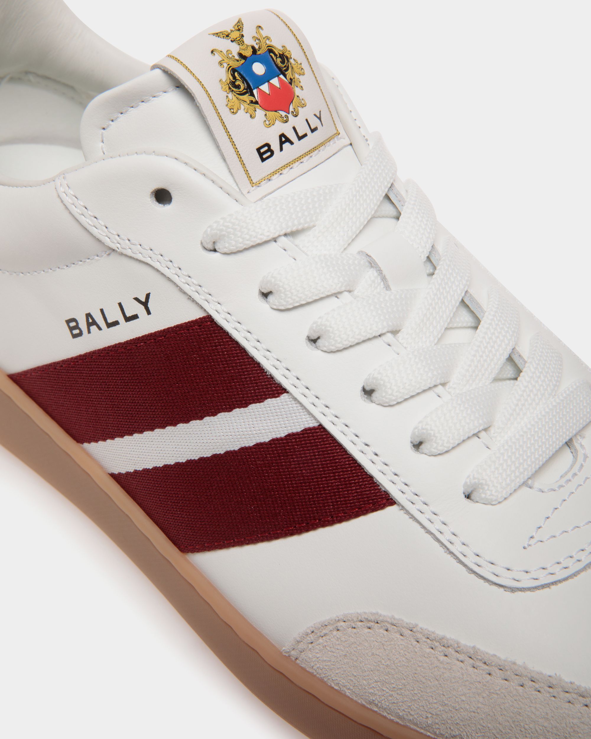 Bally Global - Retro Crest Sneaker in White Leather - White