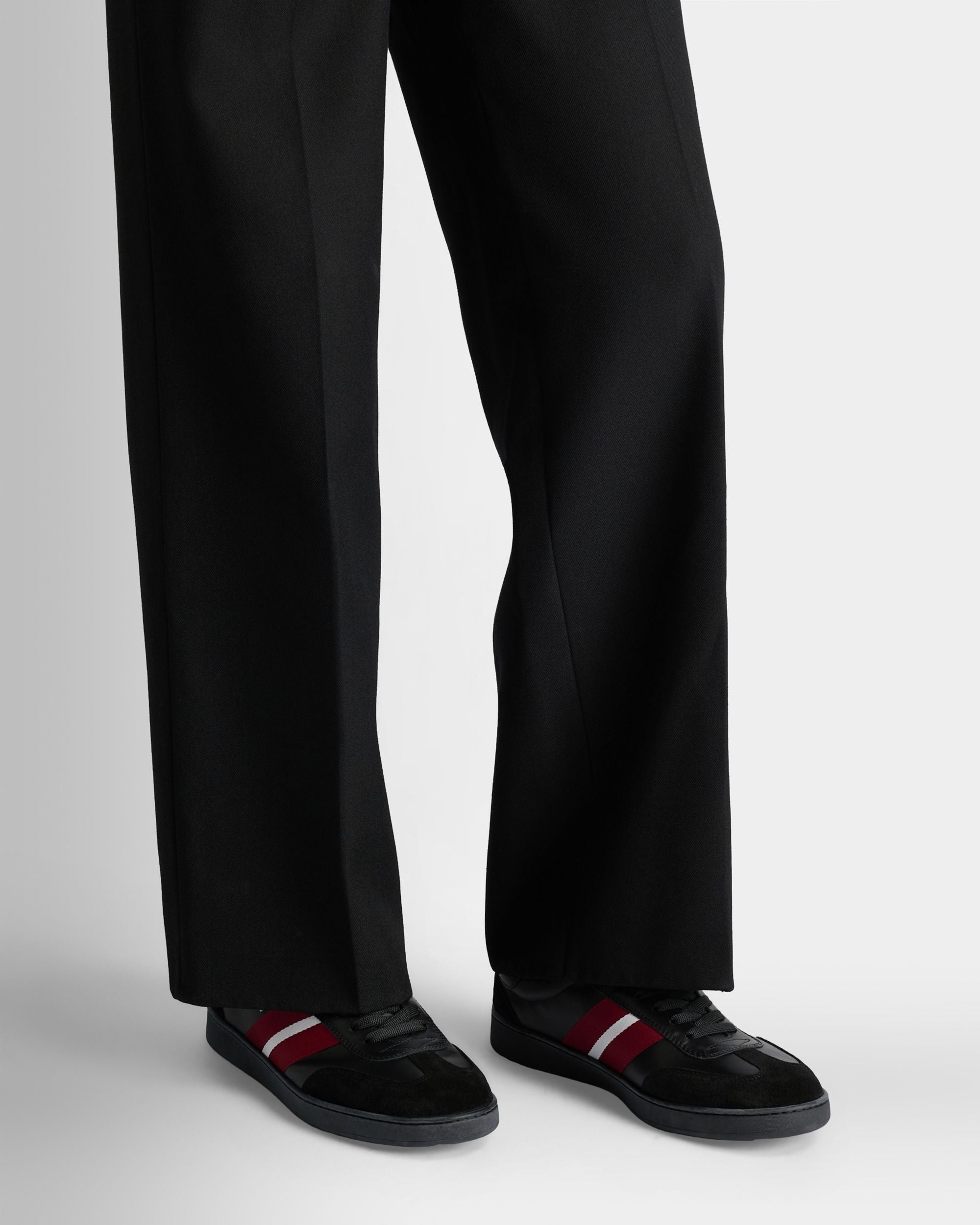 Bally Global - Retro Crest スニーカー ブラック レザー - ブラック