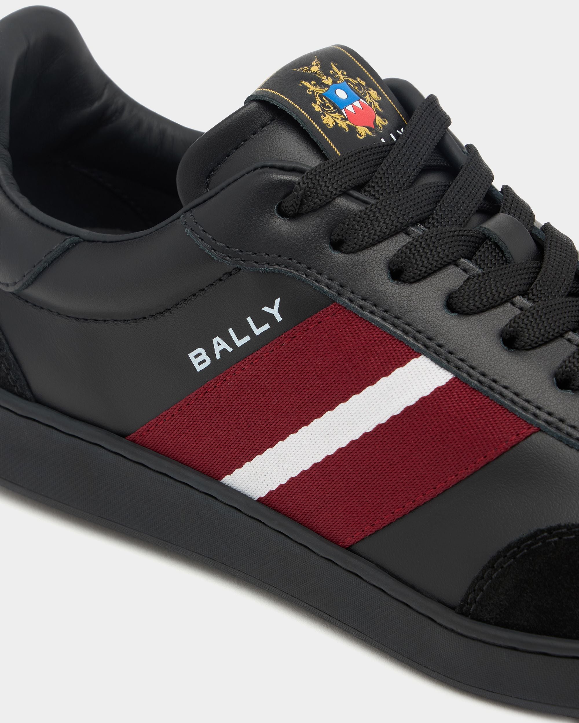 Bally Global - Retro Crest スニーカー ブラック レザー - ブラック