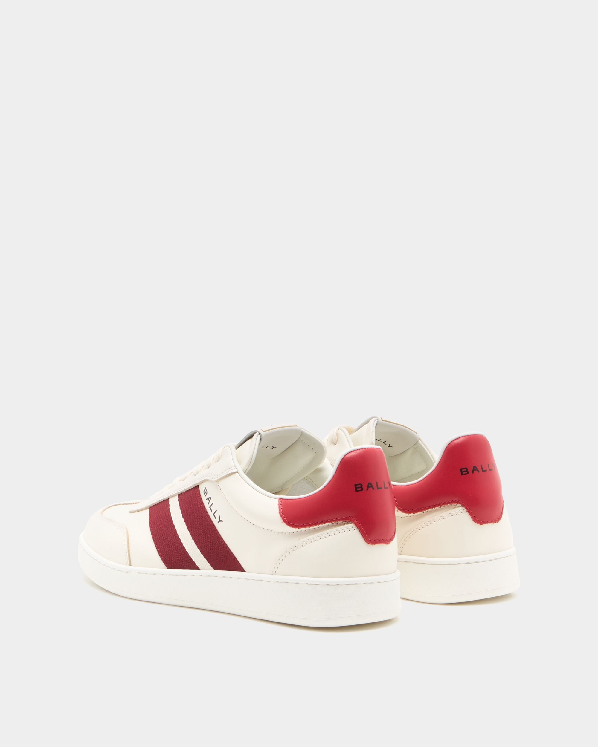 Bally Global - Retro Crest スニーカー アイボリー レザー - ホワイト