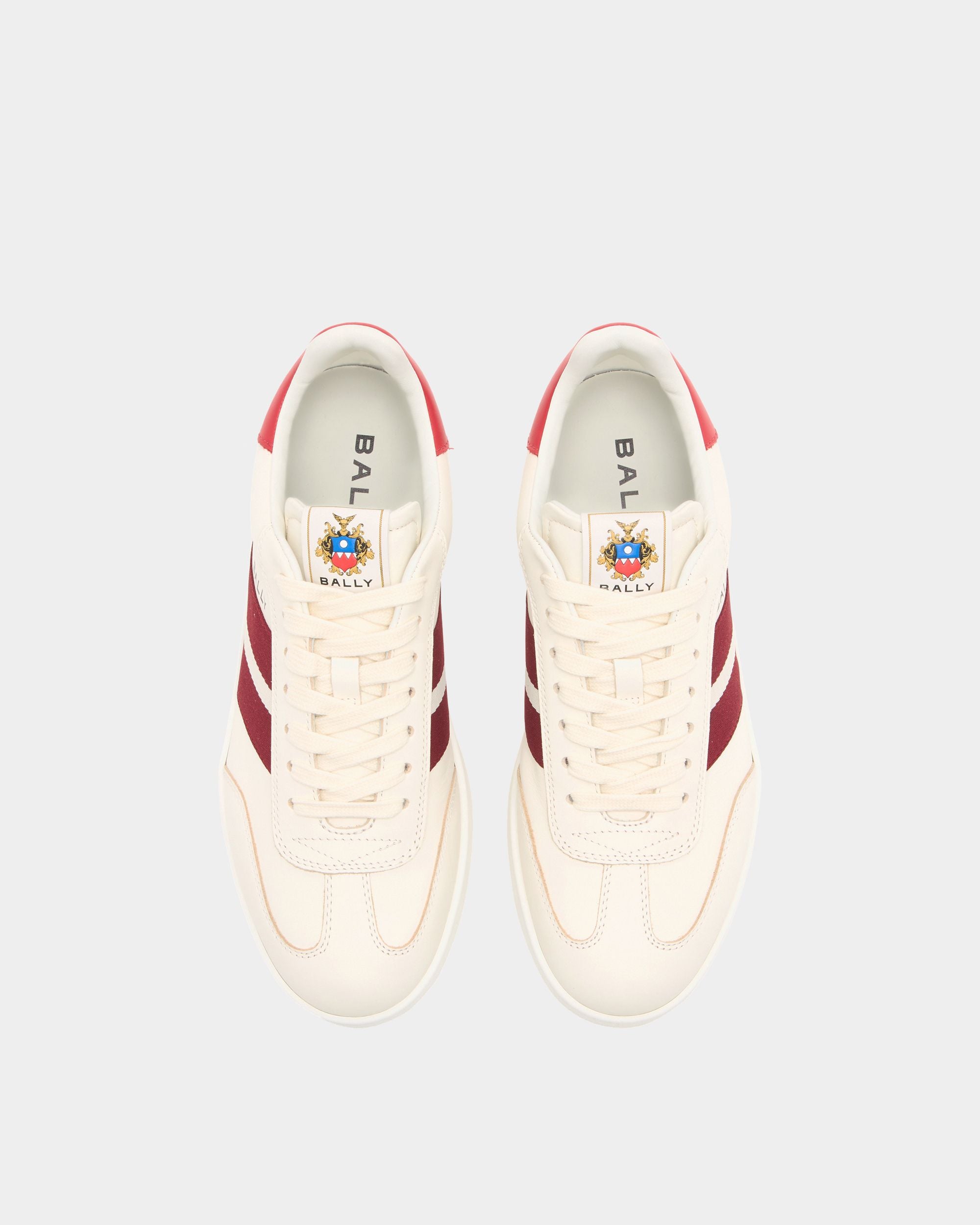 Bally Global - Retro Crest スニーカー アイボリー レザー - ホワイト