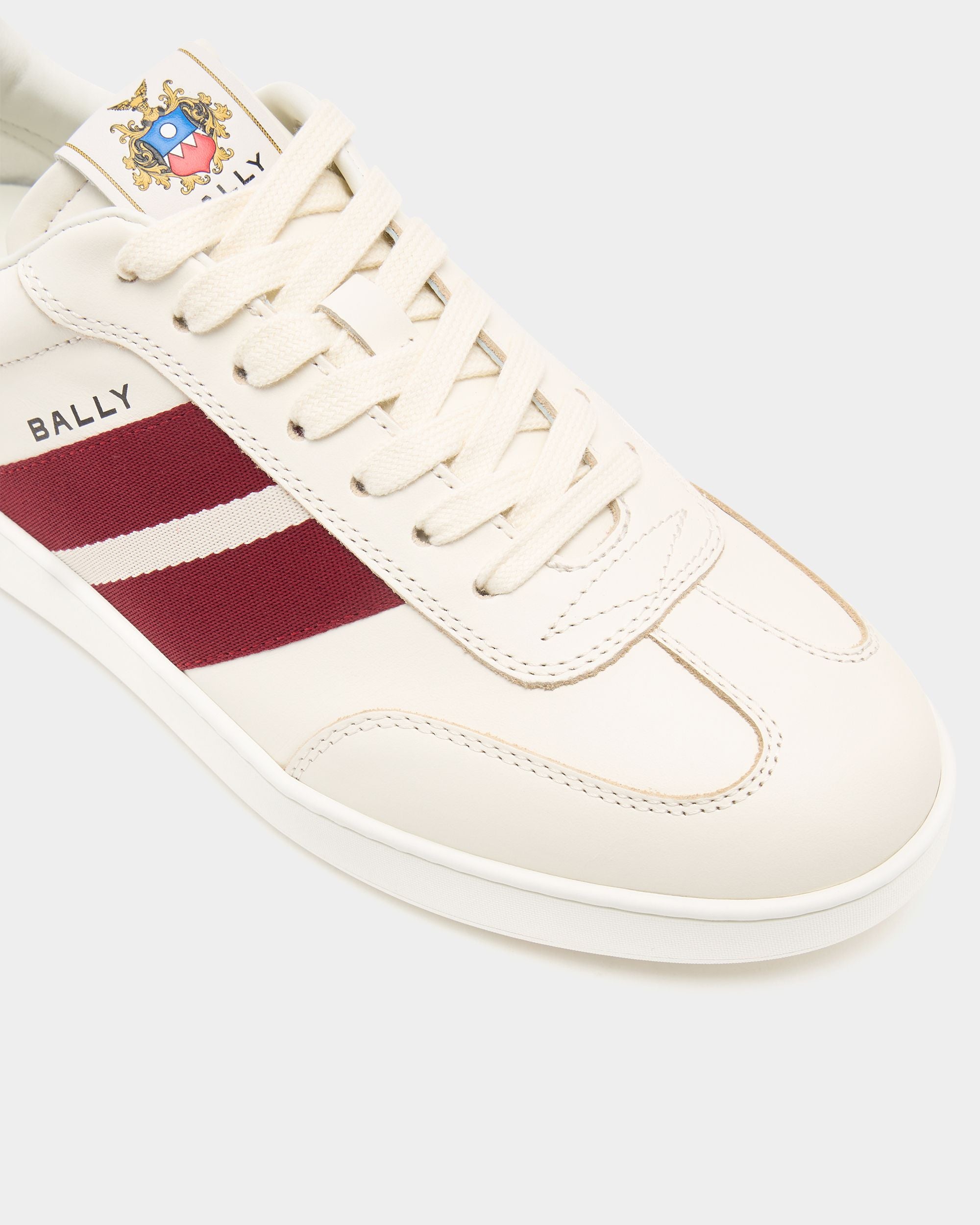 Bally Global - Retro Crest スニーカー アイボリー レザー - ホワイト