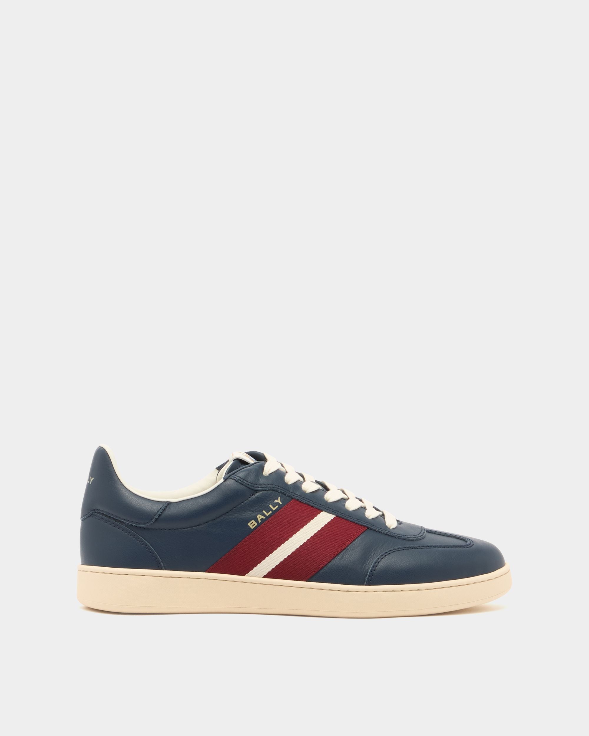 Bally Global - Retro Crest Sneaker in Blue Leather - Blue