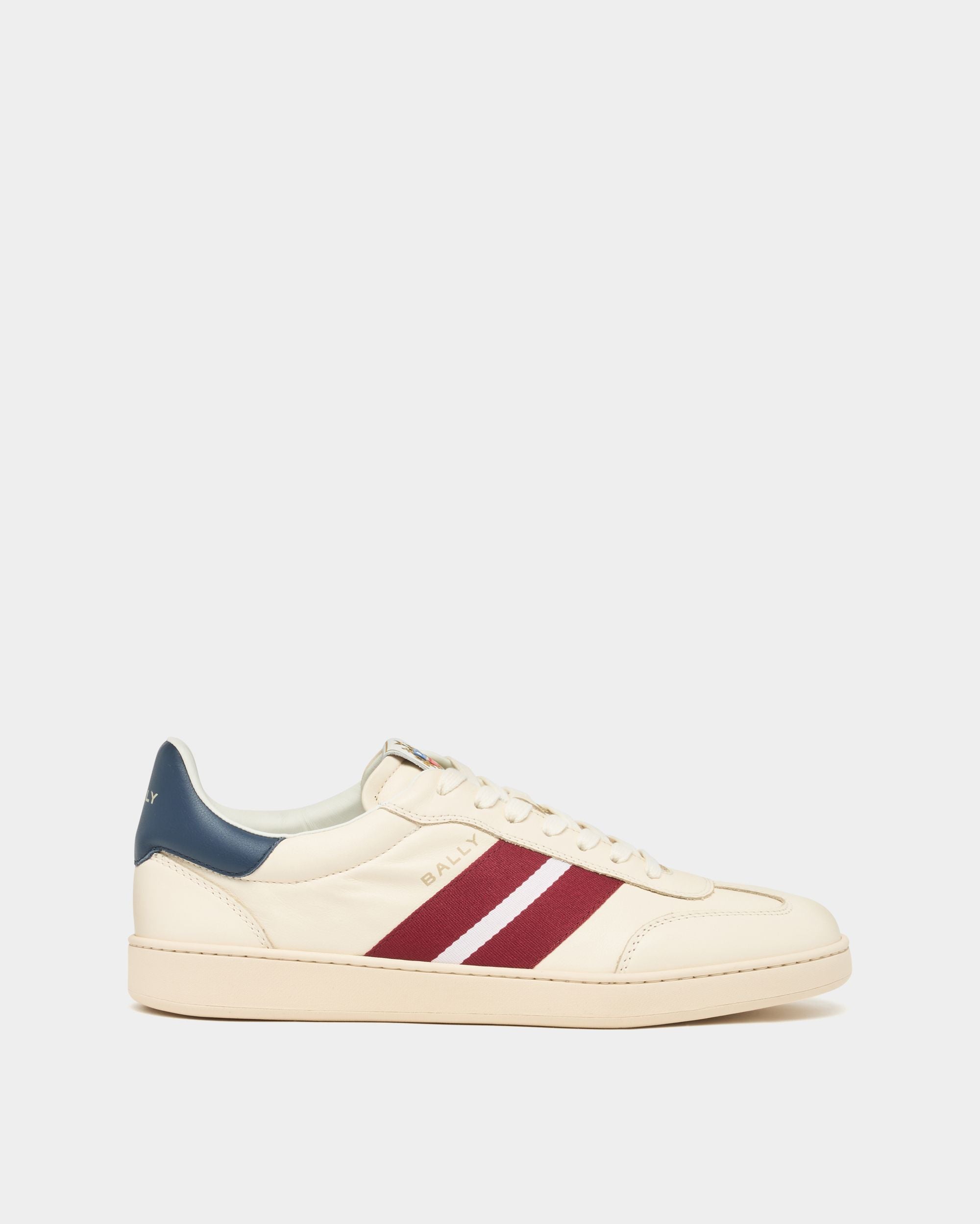 Bally Global - Retro Crest Sneaker in White Leather - White