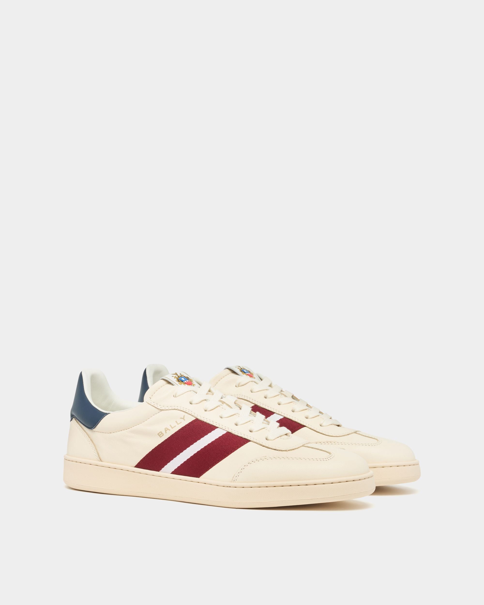 Bally Global - Retro Crest Sneaker in White Leather - White