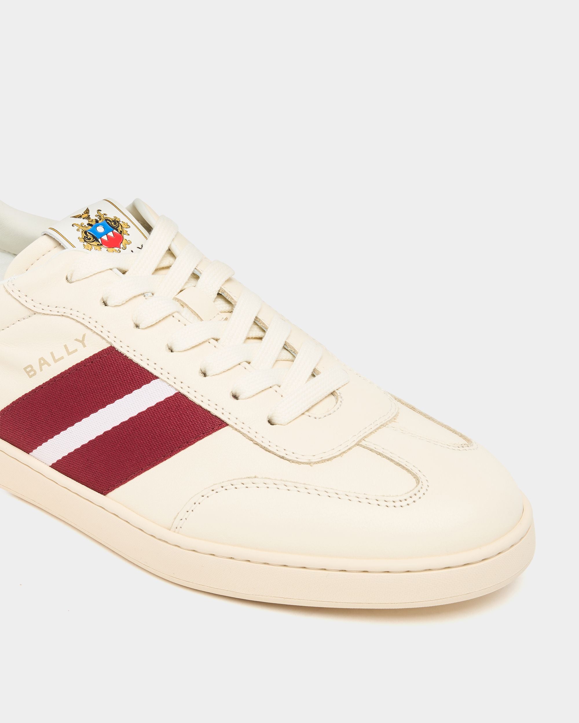 Bally Global - Retro Crest Sneaker in White Leather - White
