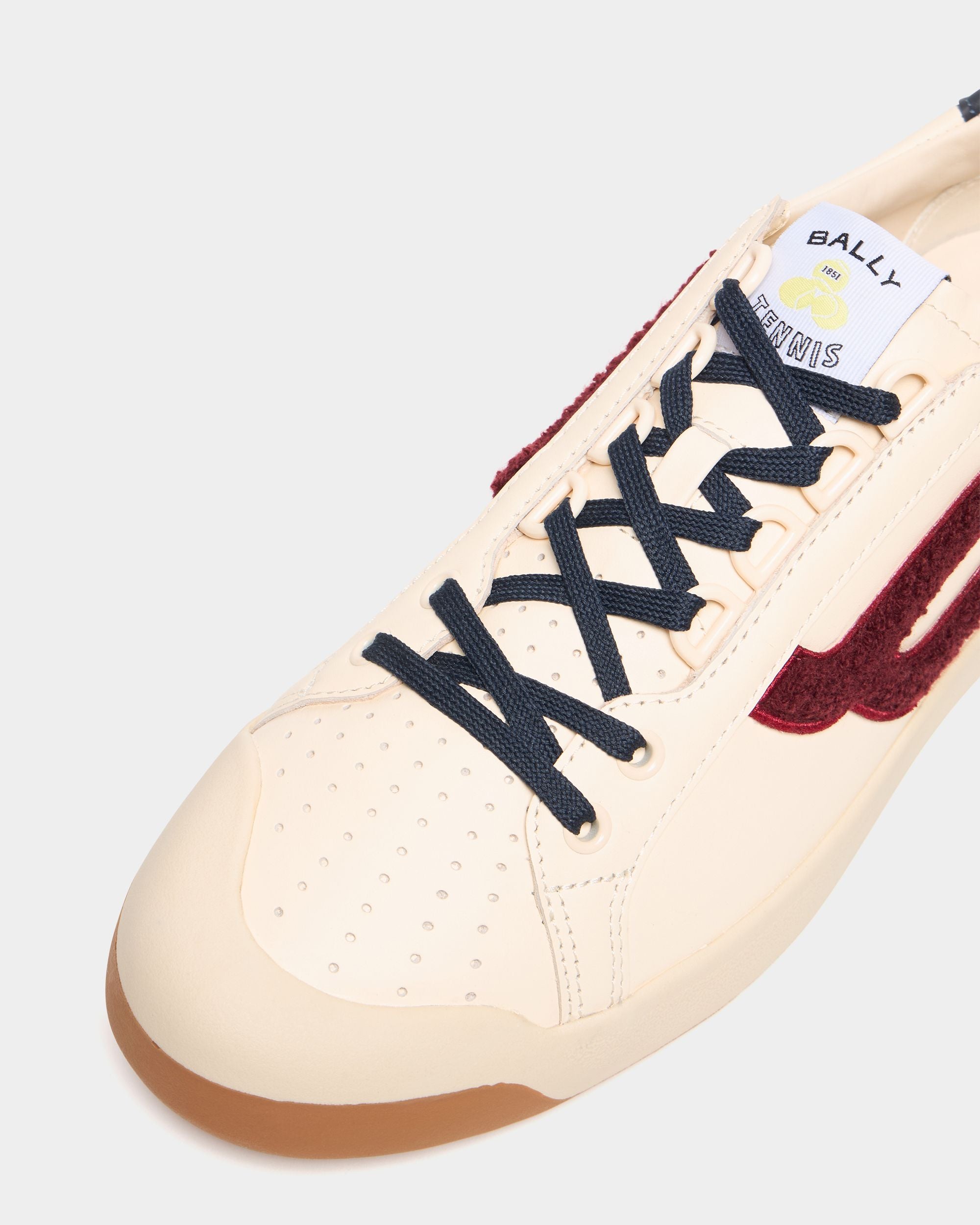Bally Global - テニスコレクション スニーカー ホワイト＆レッドレザー - マルチカラー