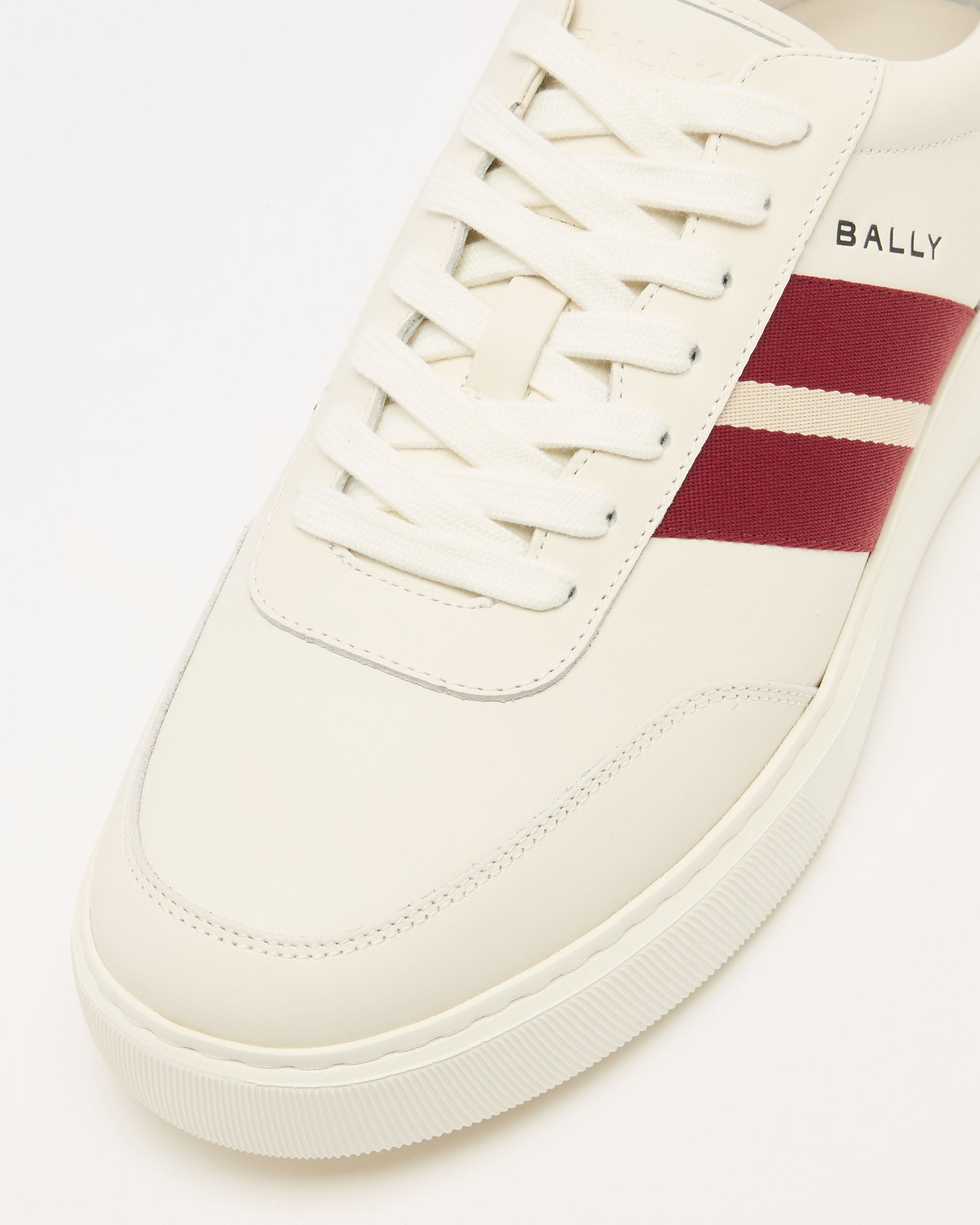 Bally Global - Bally Lift スニーカー ホワイト＆レッドレザー - ホワイト