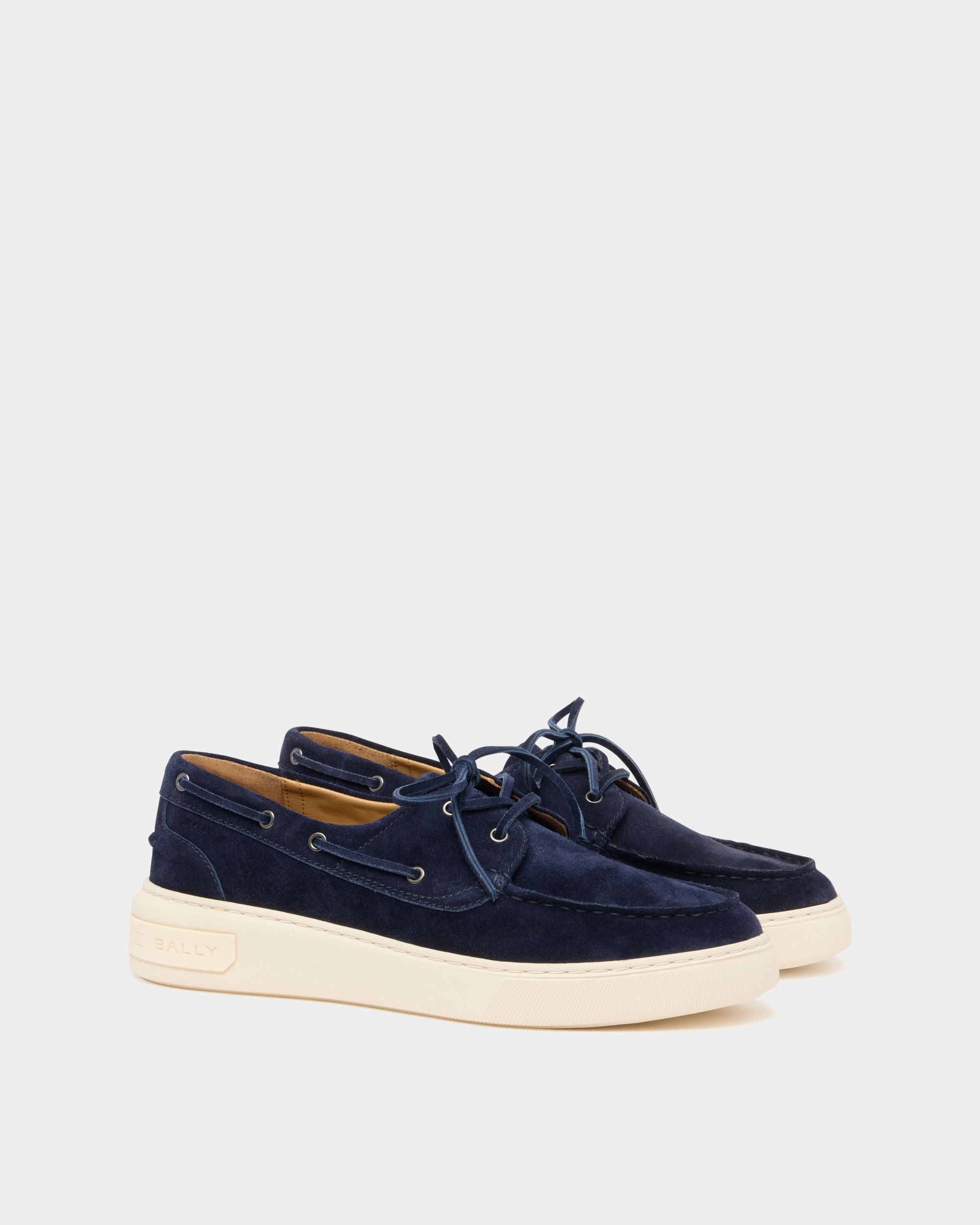 Bally Global - Bally Lift スニーカー ネイビーブルースエード - ブルー