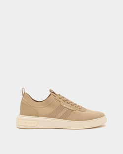 Bally Lift Sneaker in Light Beige Fabric