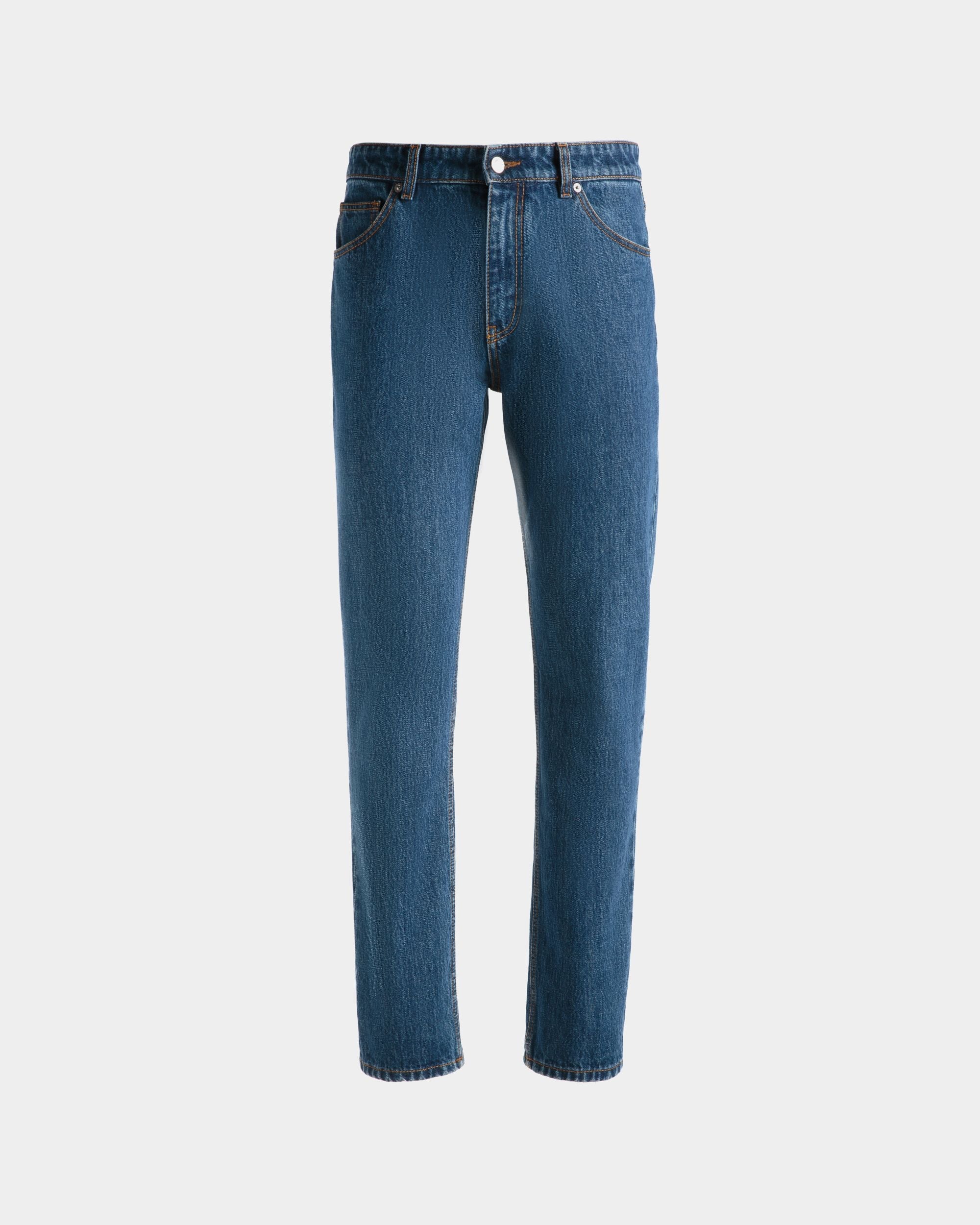 Bally Global - Denim Pants In Blue Cotton - Blue