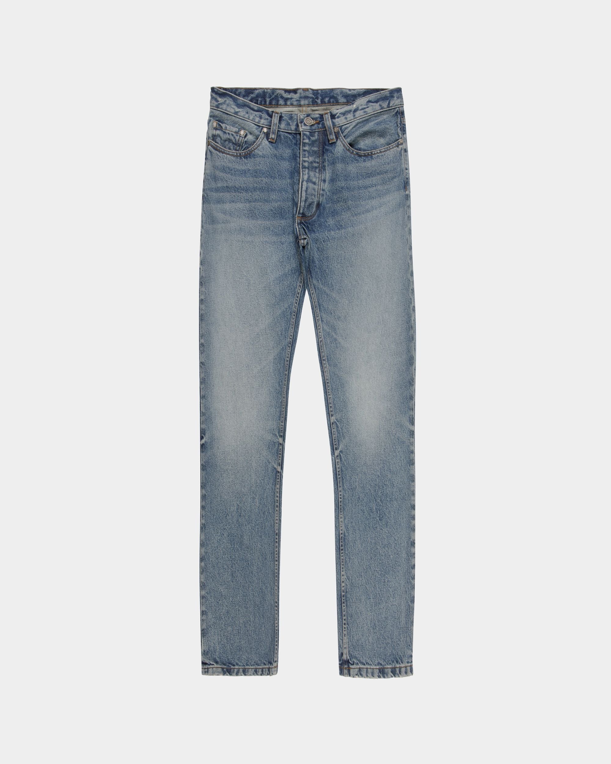 Bally Global - Flared Pants In Blue Denim - Blue