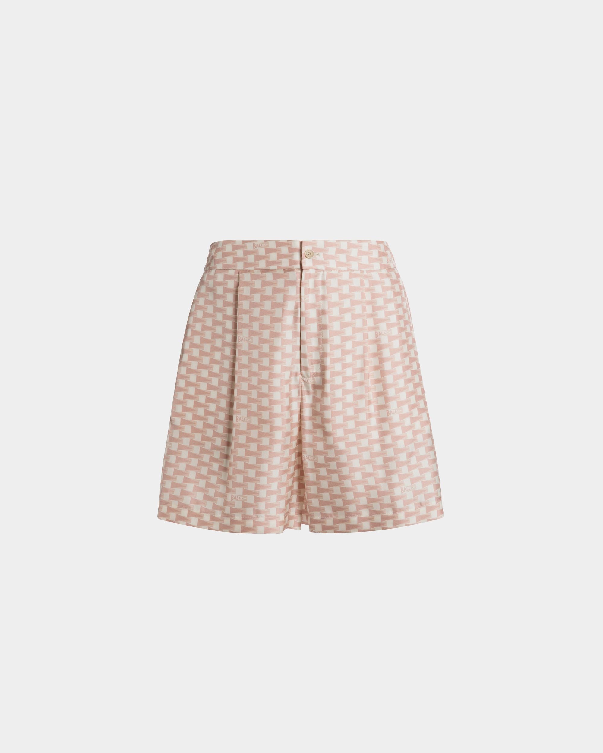 Bally Global - Pennant Shorts in Dusty Petal Silk - Pink