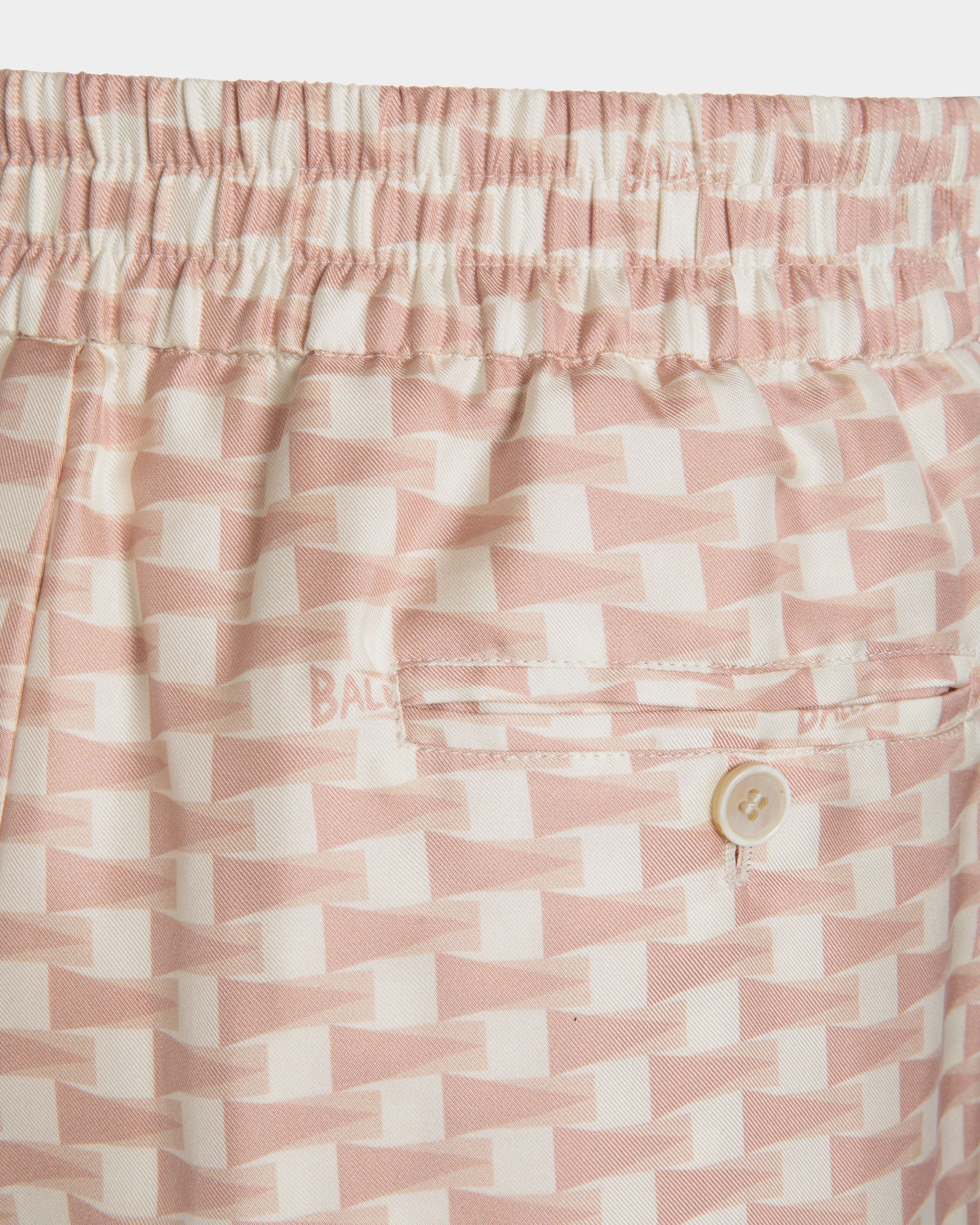 Bally Global - Pennant Shorts in Dusty Petal Silk - Pink
