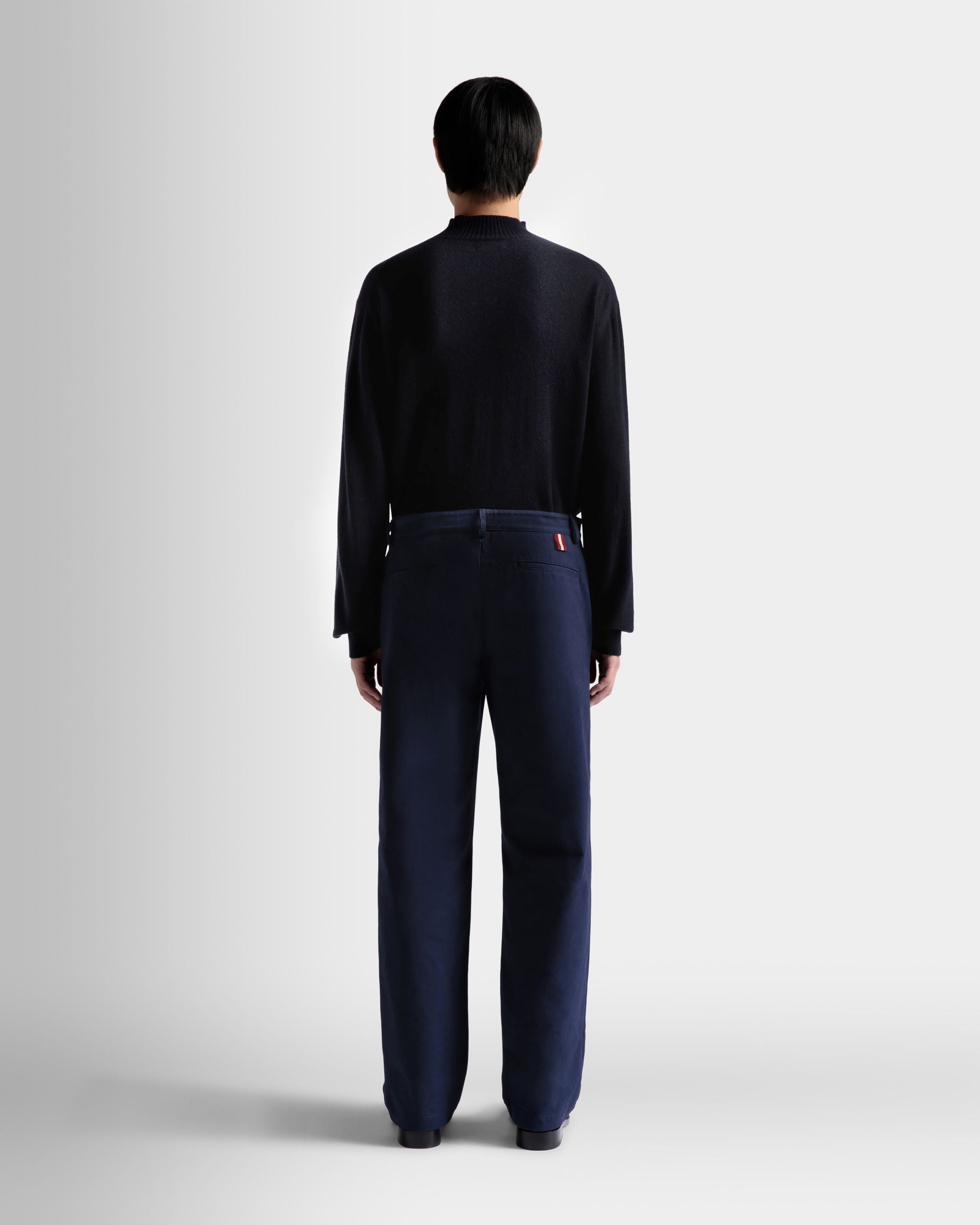 Bally Global - パンツ ダークブルー コットン - ブルー