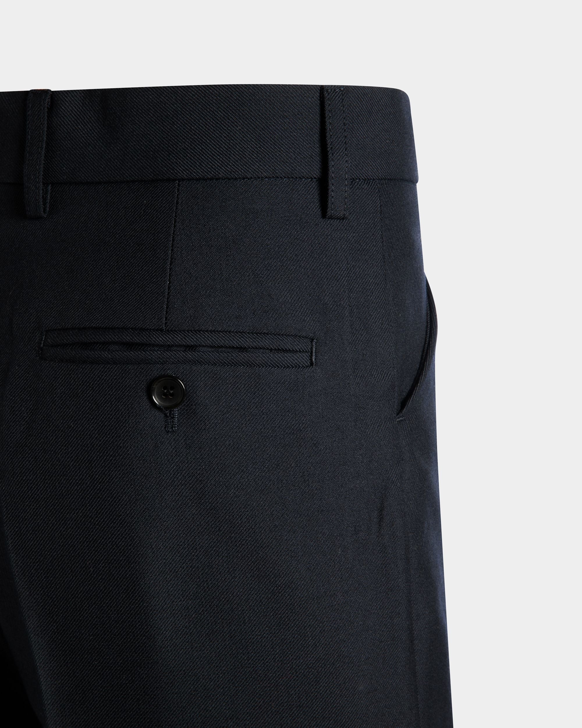 Bally Global - テーラードパンツ ネイビーブルー ウールブレンド - ブルー