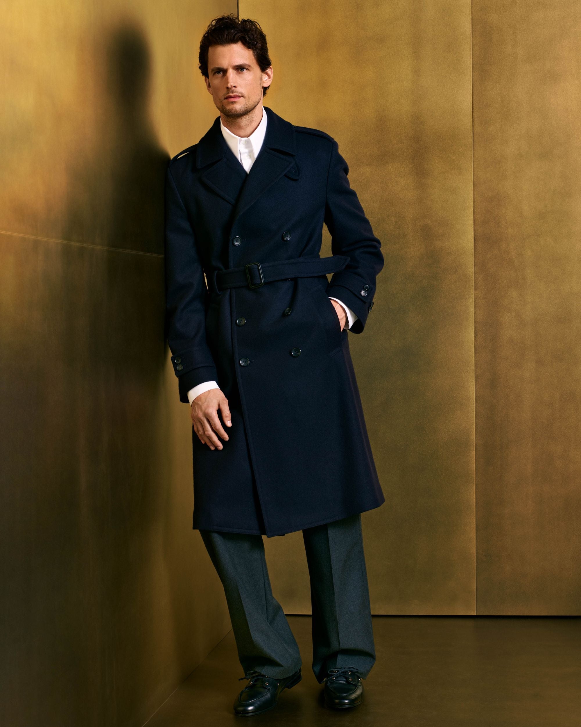 Bally Global - Pants in a Melange Grey Wool Blend - Grey