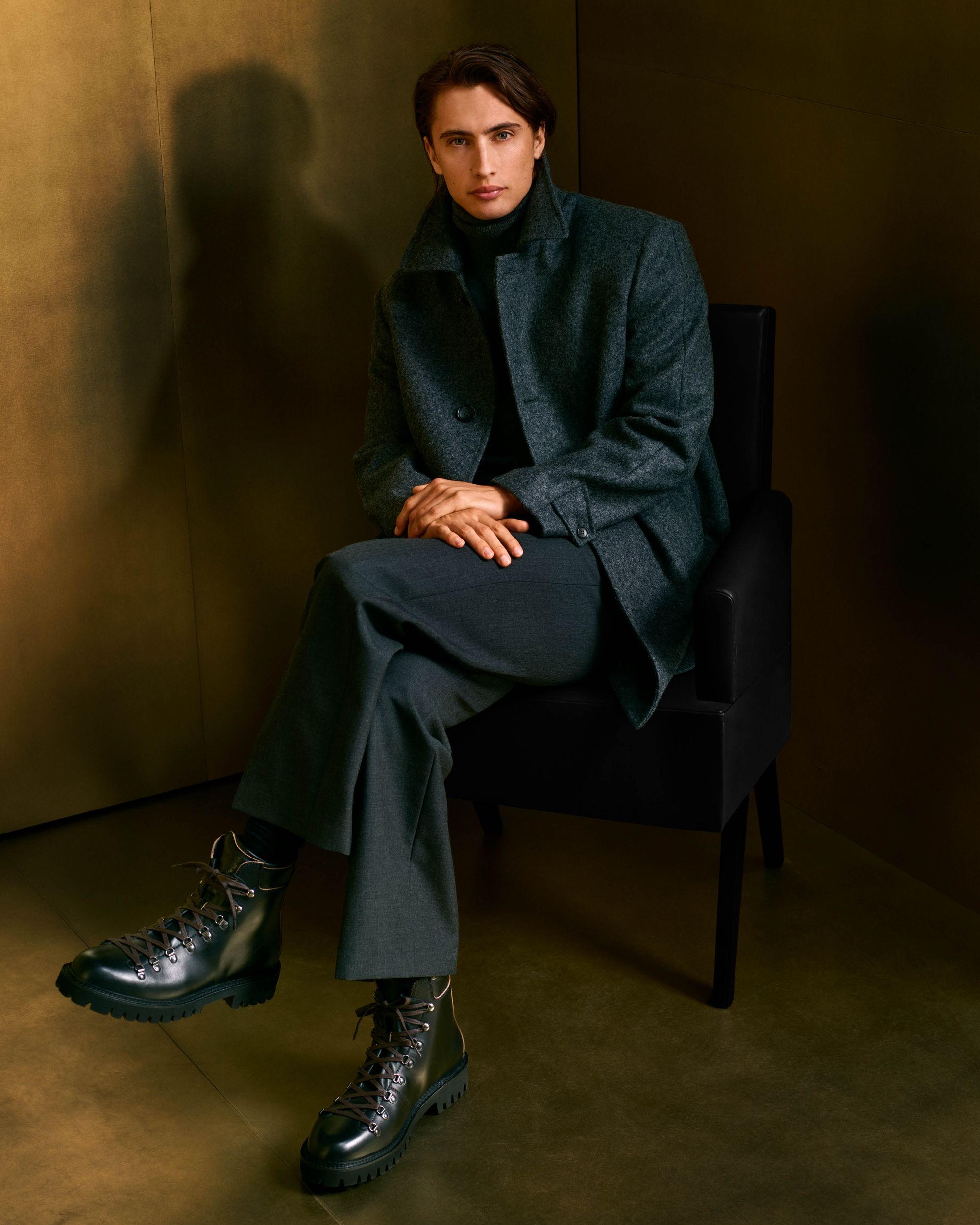 Bally Global - Pants in a Melange Grey Wool Blend - Grey