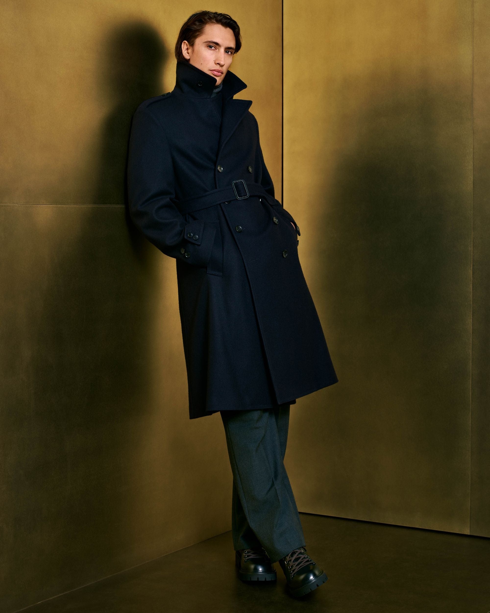 Bally Global - Pants in a Melange Grey Wool Blend - Grey