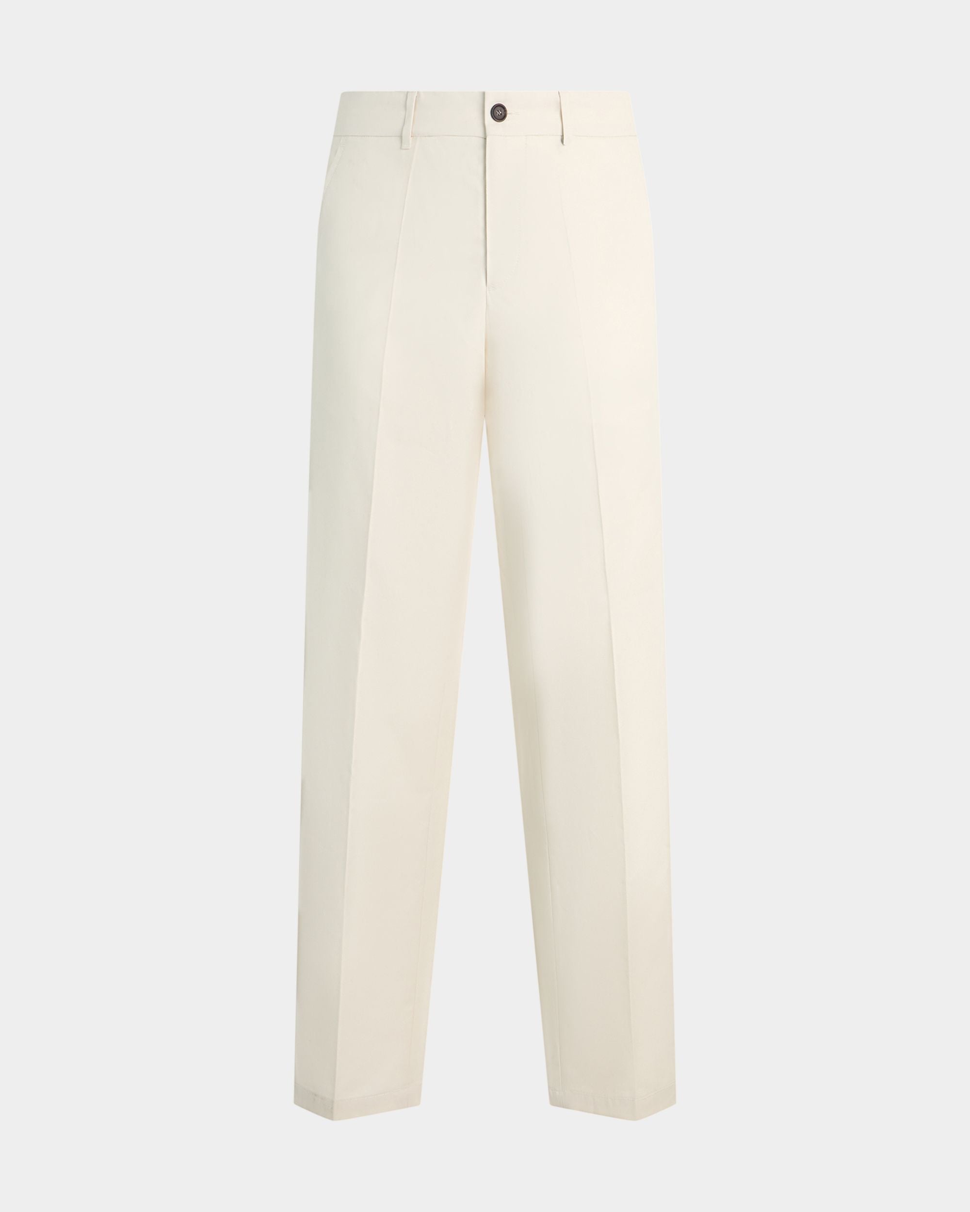 Bally Global - Chino Trousers in Ivory Cotton - White