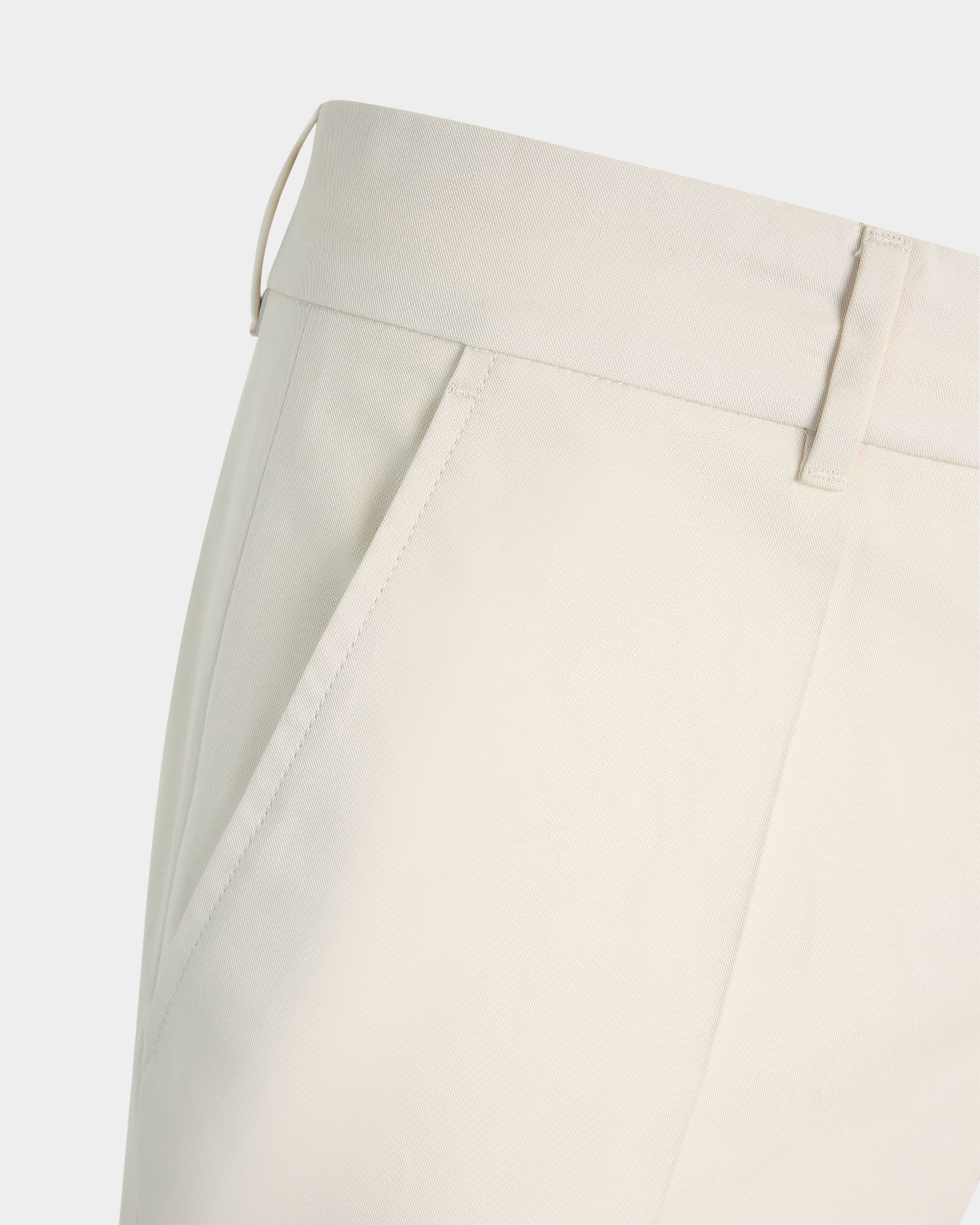 Bally Global - Chino Trousers in Ivory Cotton - White