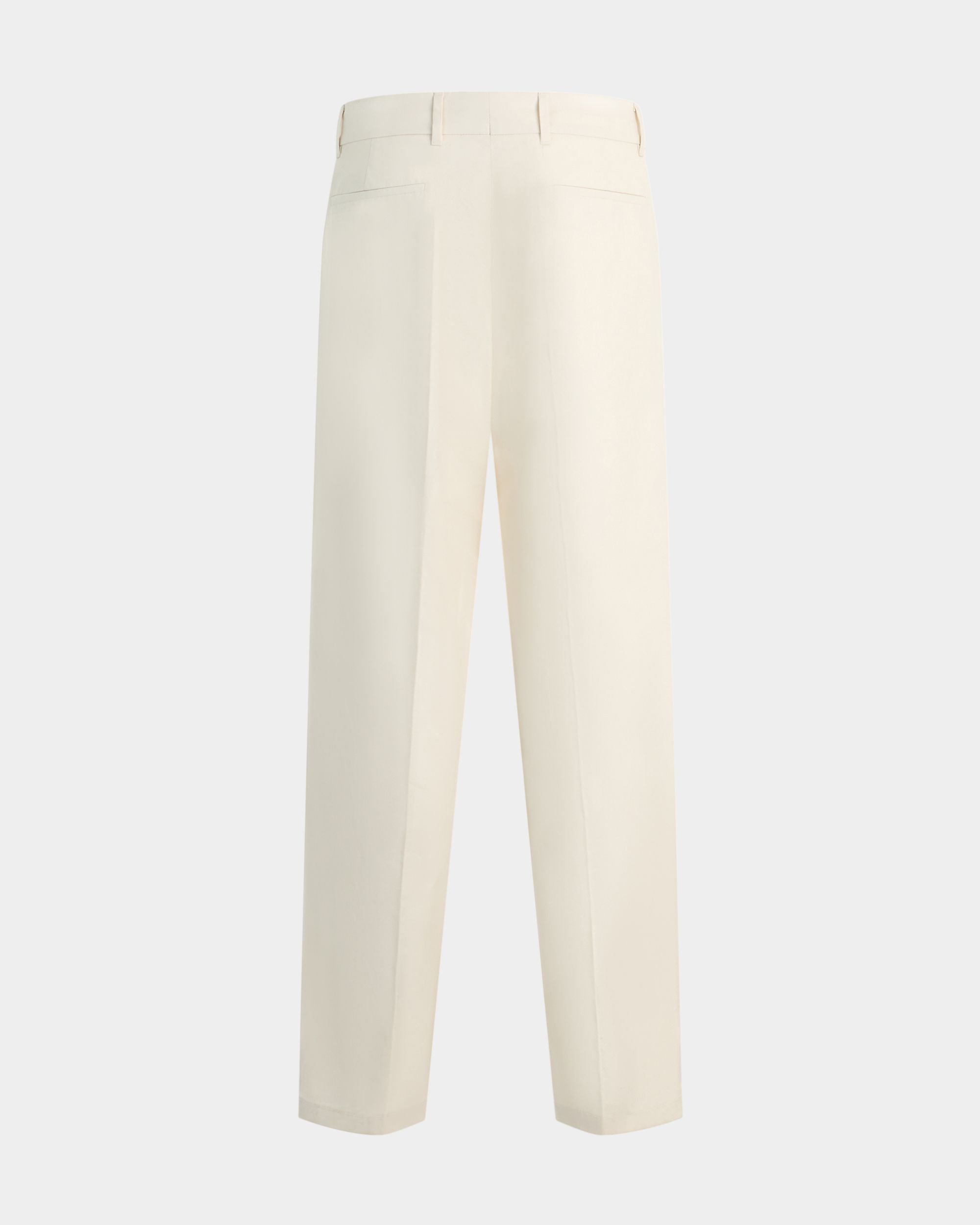 Bally Global - Chino Trousers in Ivory Cotton - White