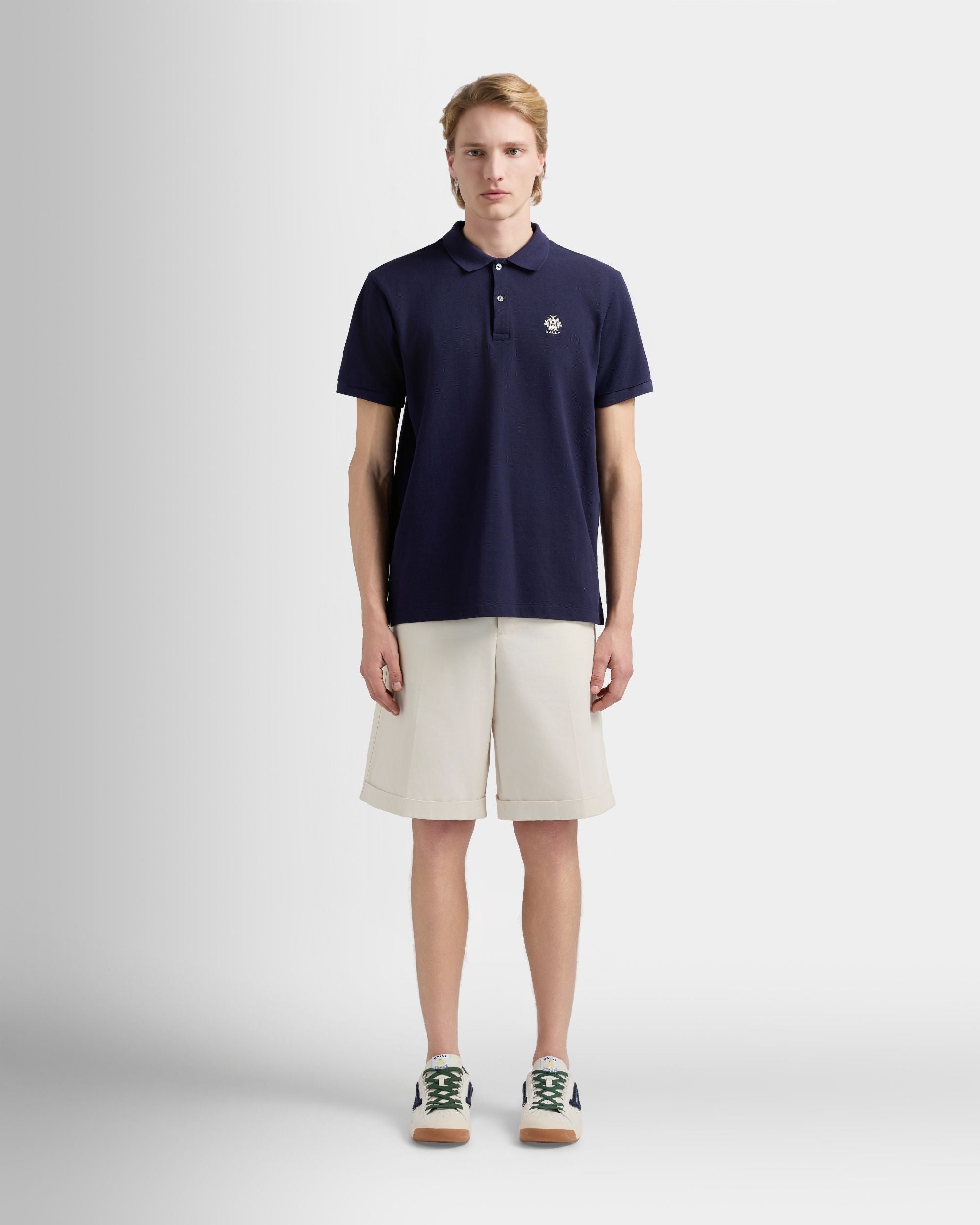 Bally Global - テニスコレクション ショーツ アイボリーコットン - ホワイト