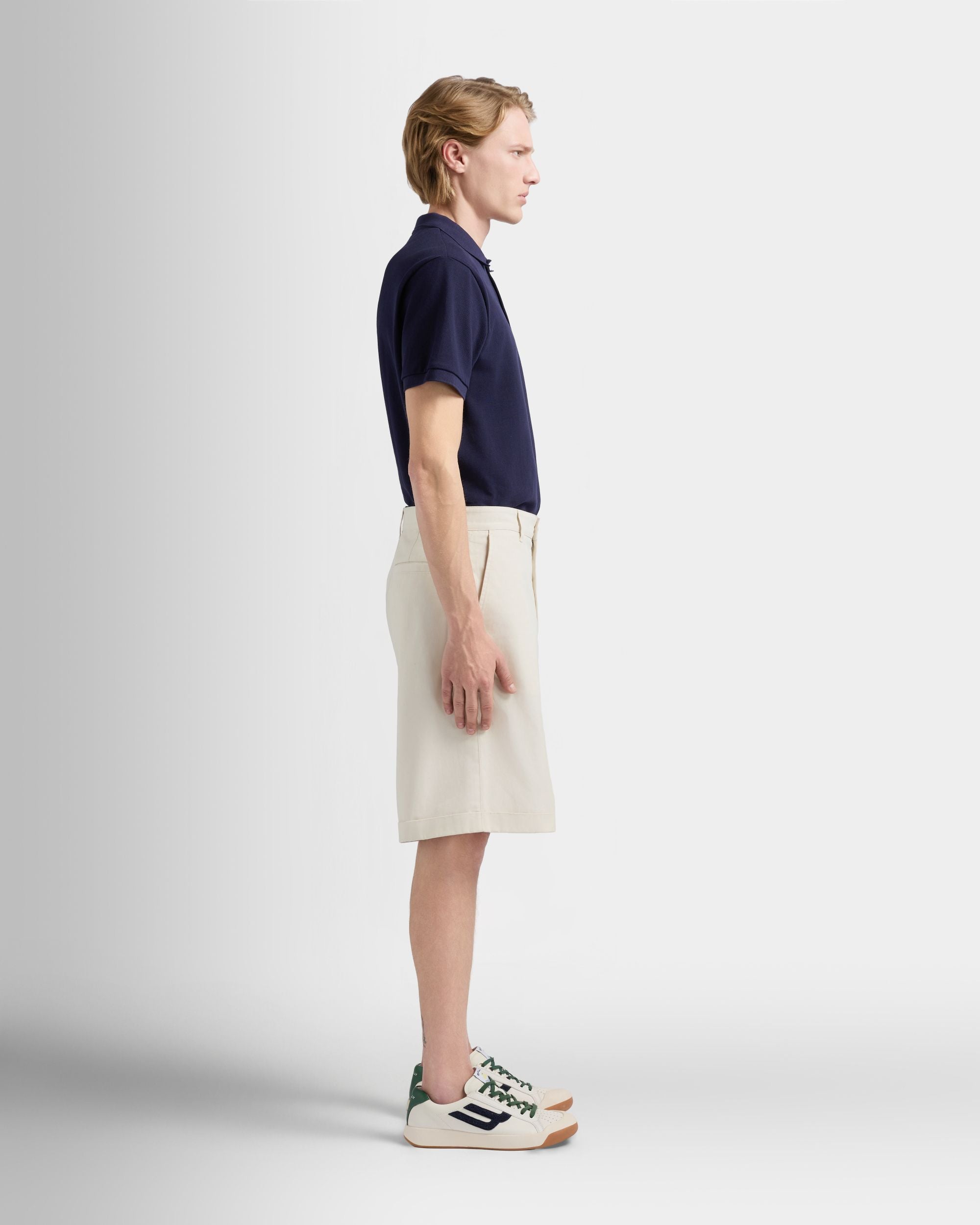 Bally Global - テニスコレクション ショーツ アイボリーコットン - ホワイト