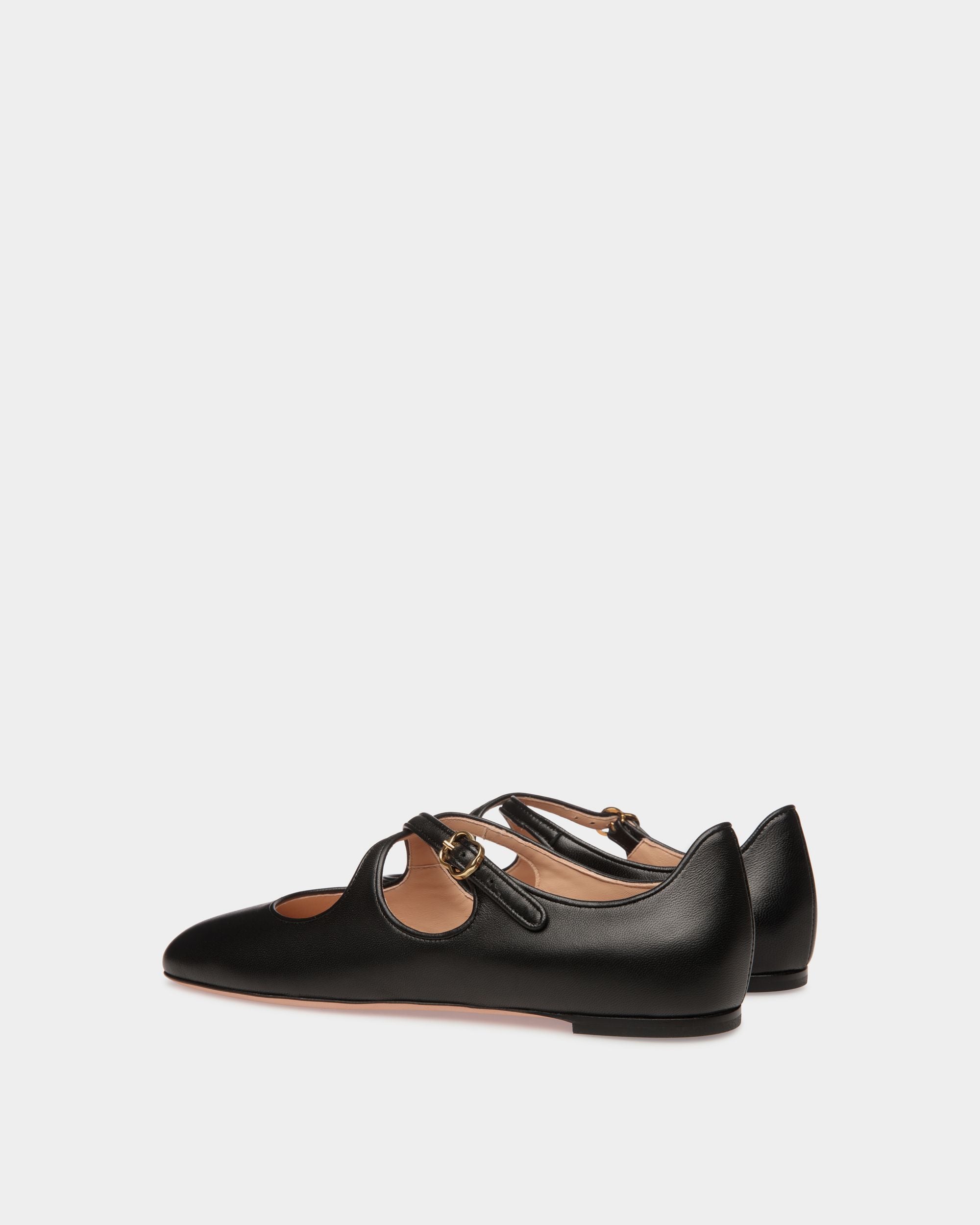 Bally Global - Ballyrina フラットシューズ ブラック ナッパレザー - ブラック