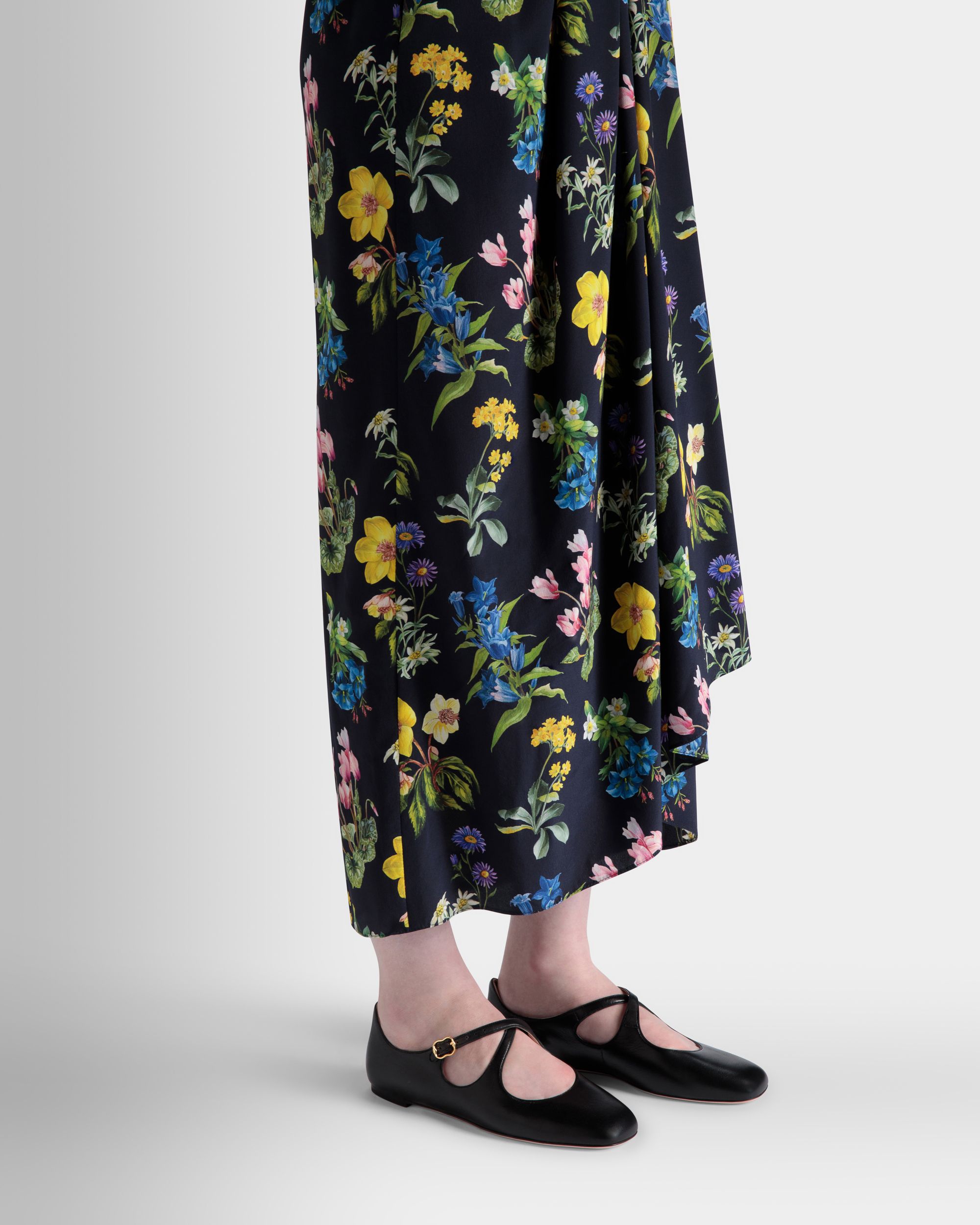 Bally Global - Ballyrina Flat in Black Nappa Leather - Black