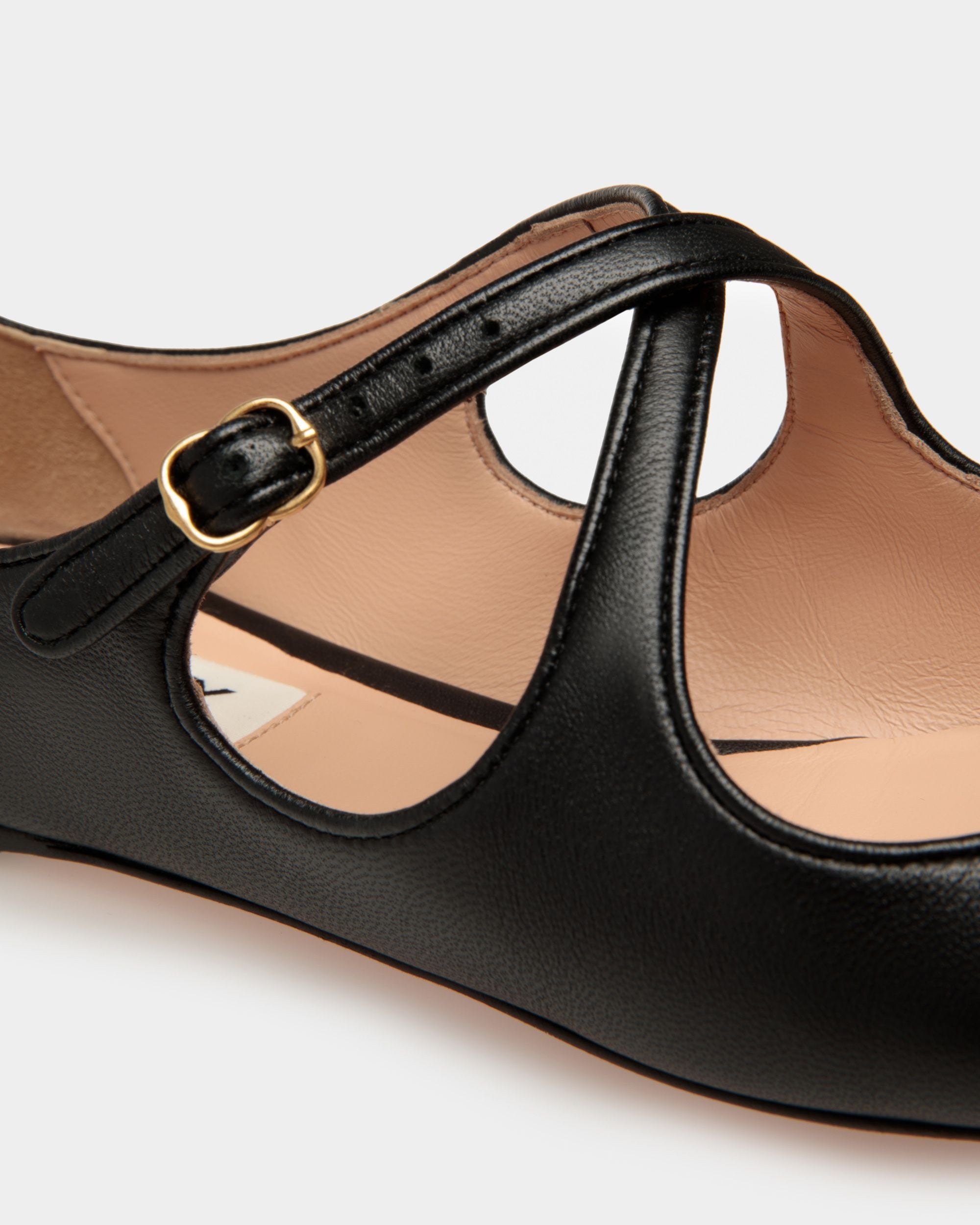 Bally Global - Ballyrina Flat in Black Nappa Leather - Black