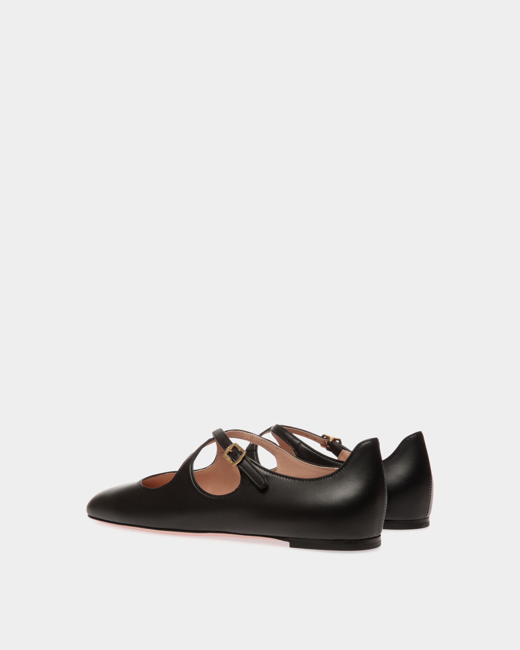 Bally Global - Ballyrina フラットシューズ ブラック レザー - ブラック