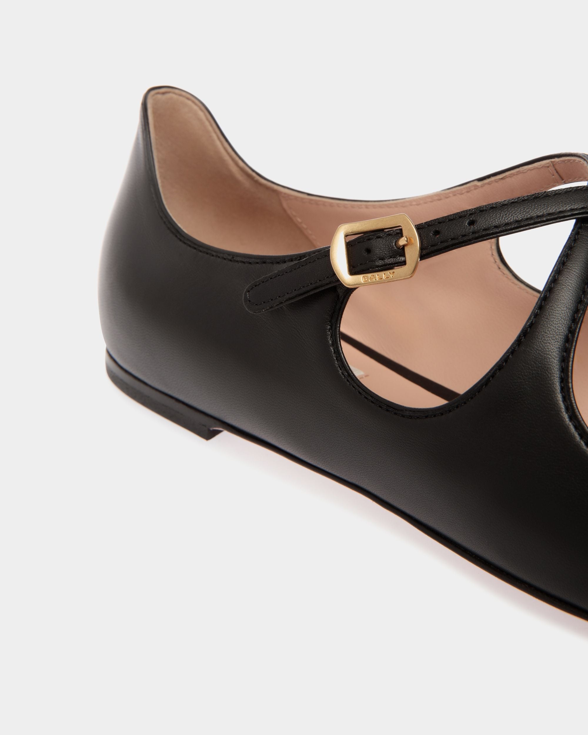 Bally Global - Ballyrina フラットシューズ ブラック レザー - ブラック