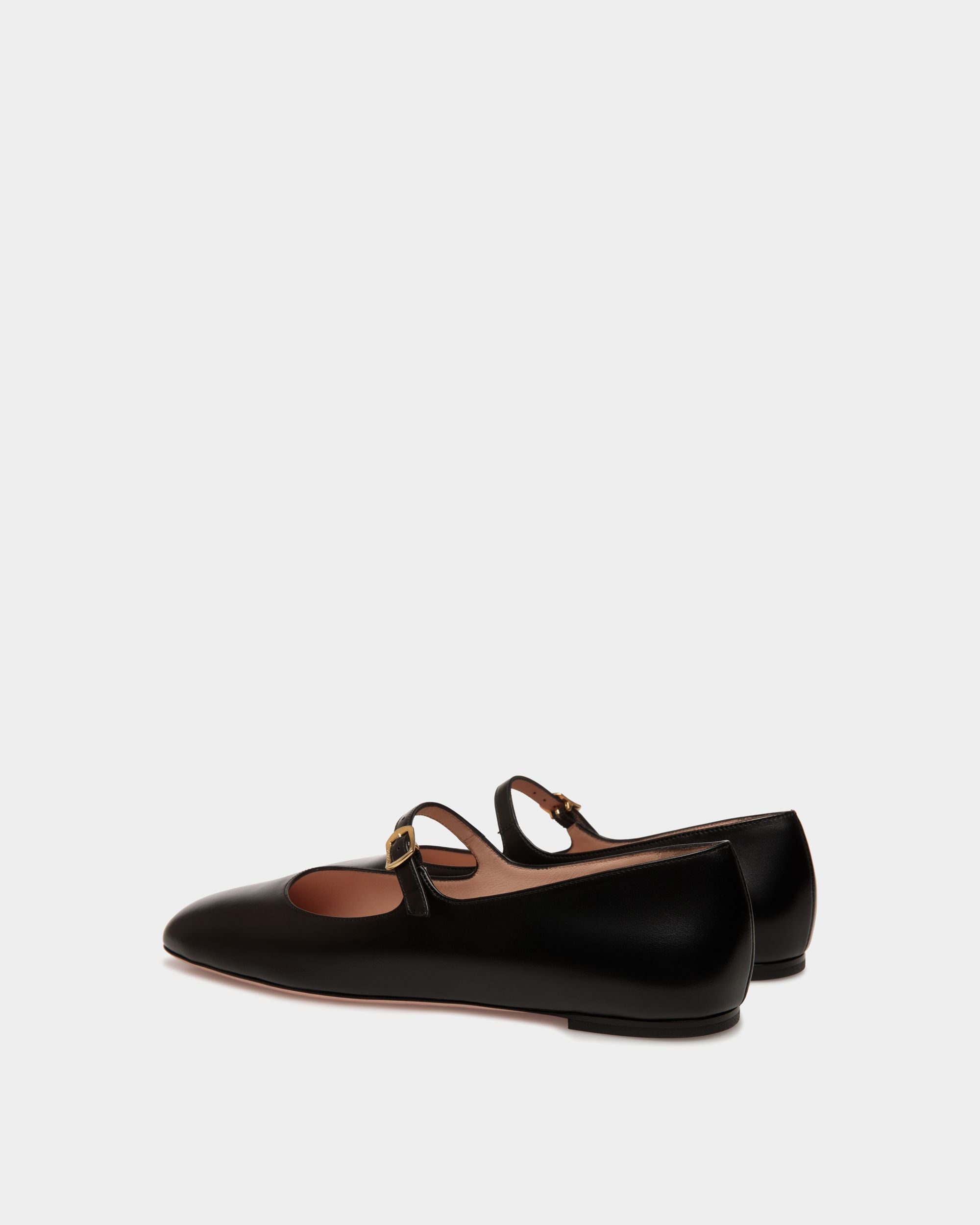 Bally Global - Ballyrina フラットシューズ ブラック レザー - ブラック
