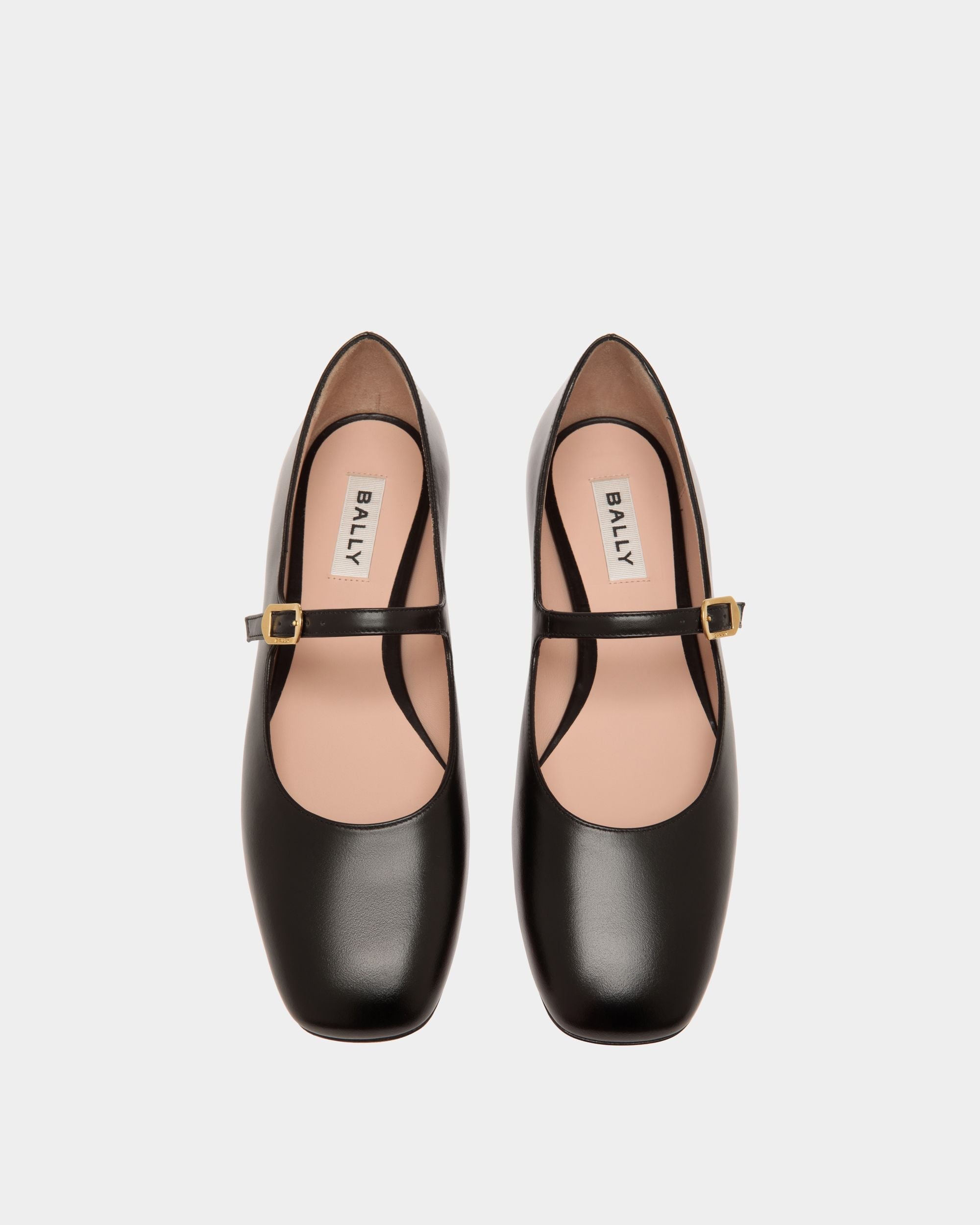 Bally Global - Ballyrina フラットシューズ ブラック レザー - ブラック