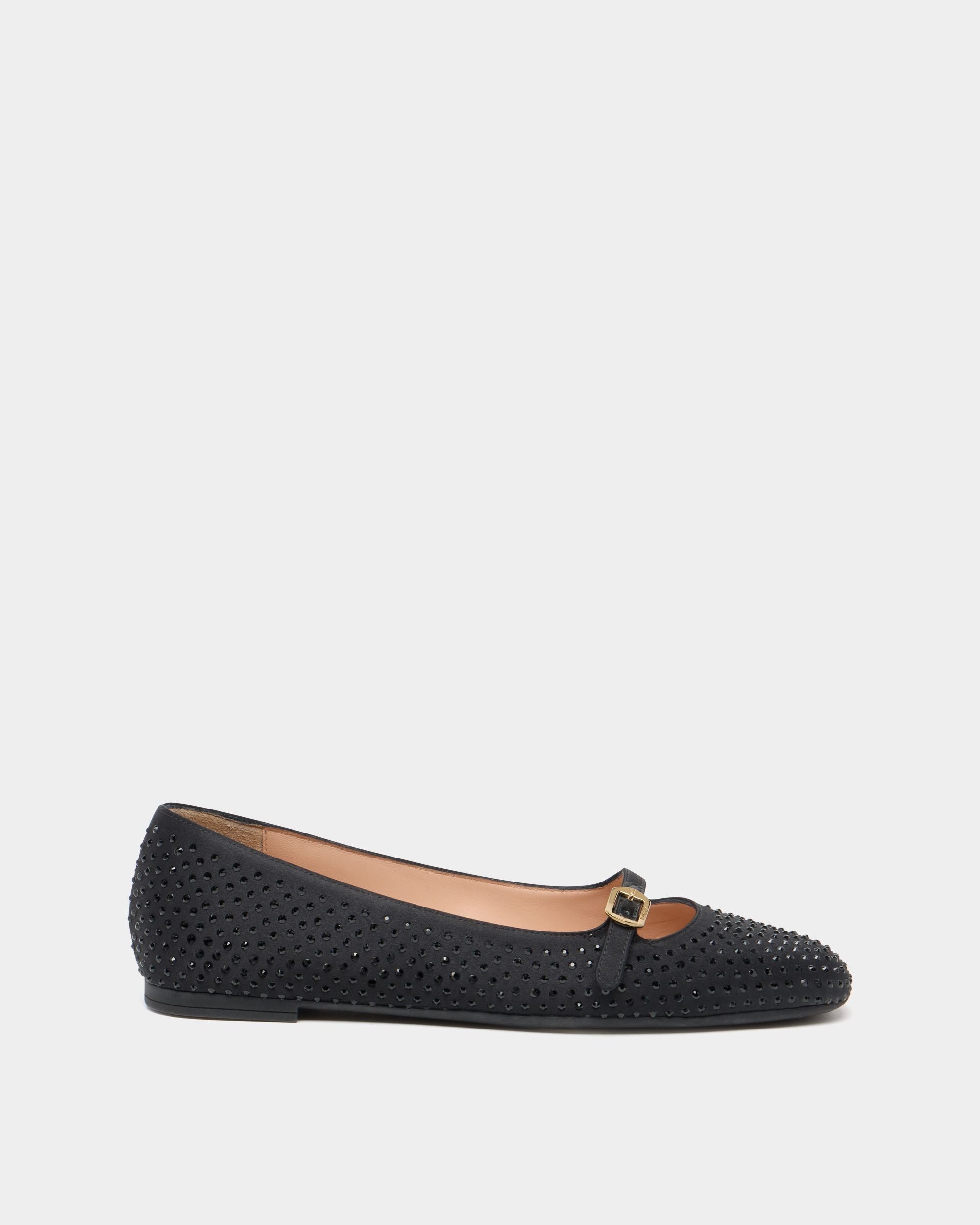Bally Global - Ballyrina Mary-Jane Flat in Black Fabric - Black