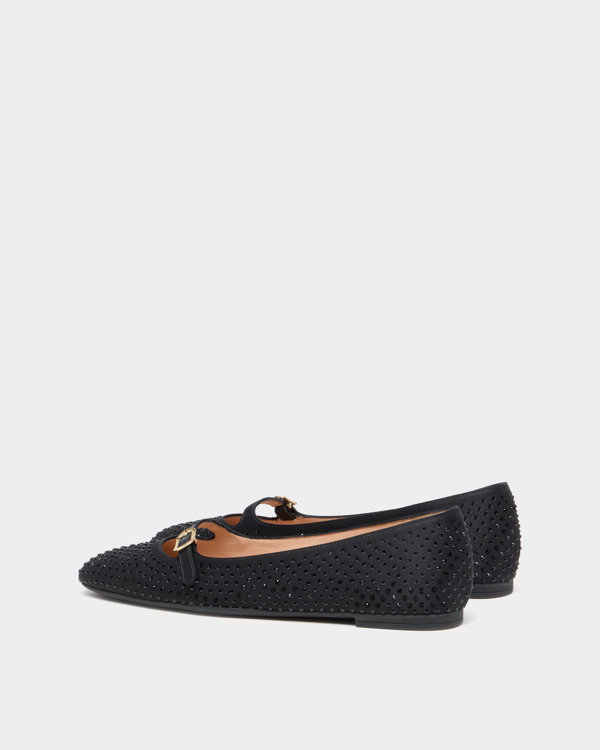 Bally Global - Ballyrina Mary-Jane Flat in Black Fabric - Black