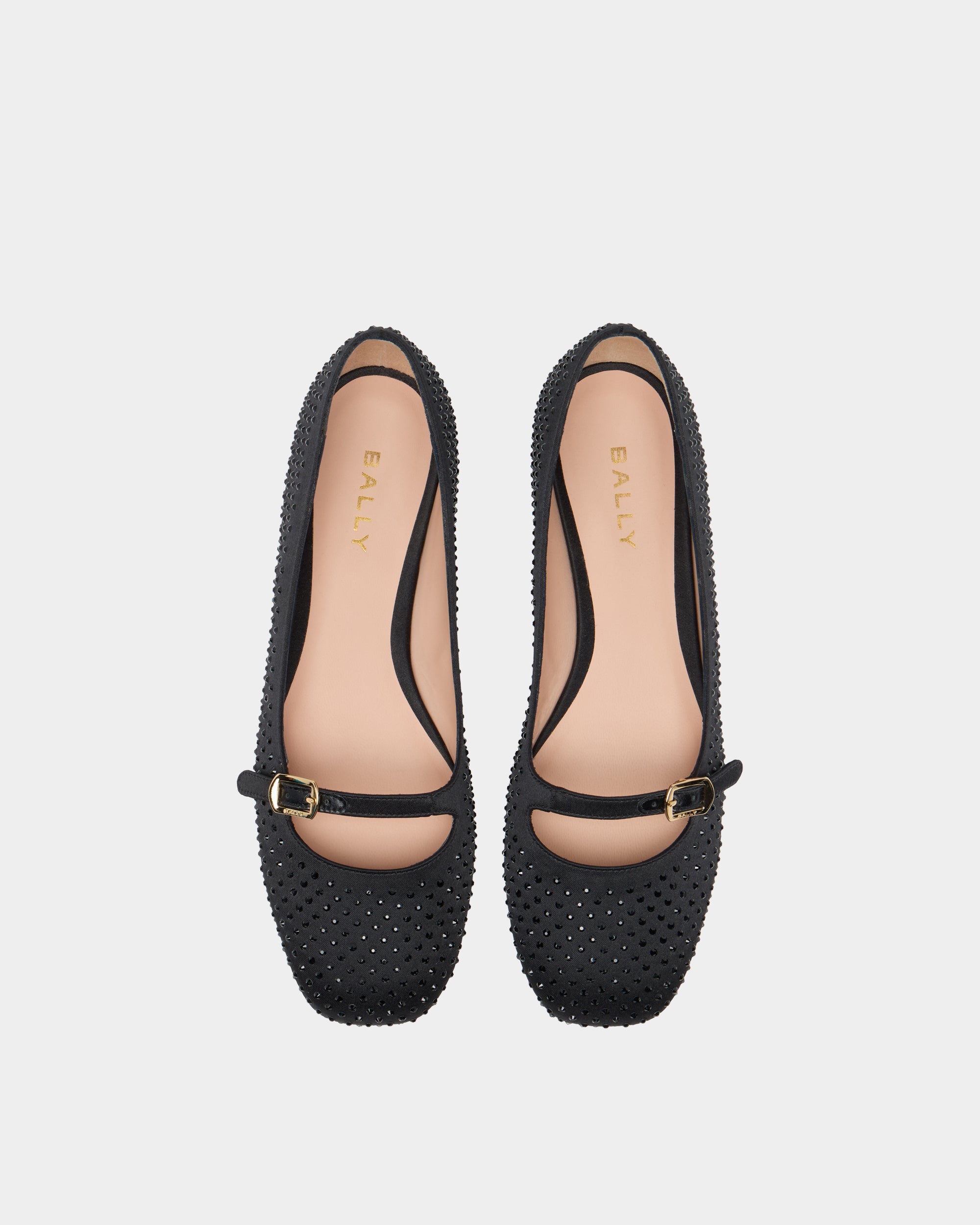 Bally Global - Ballyrina Mary-Jane Flat in Black Fabric - Black