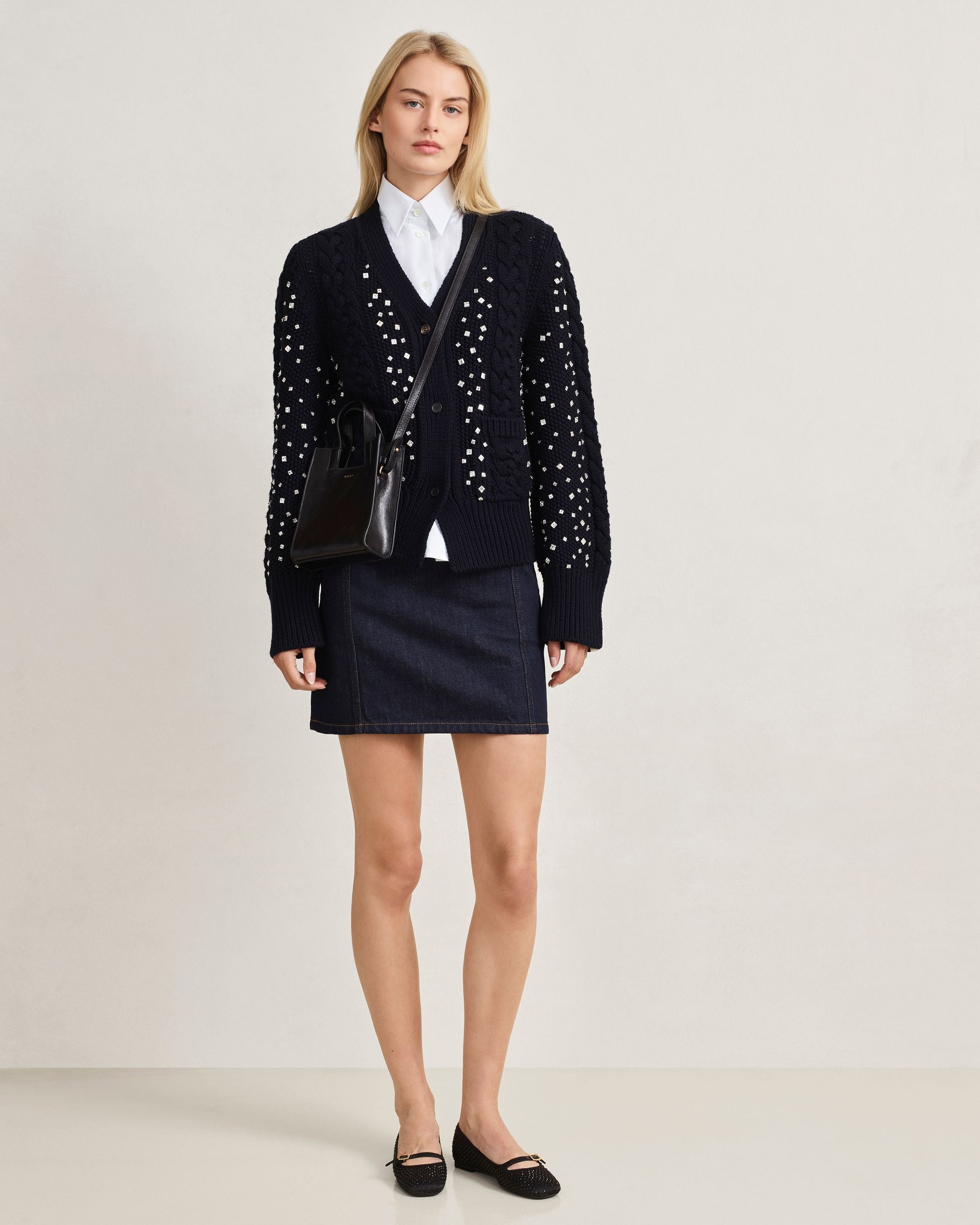 Bally Global - Ballyrina Mary-Jane Flat in Black Fabric - Black