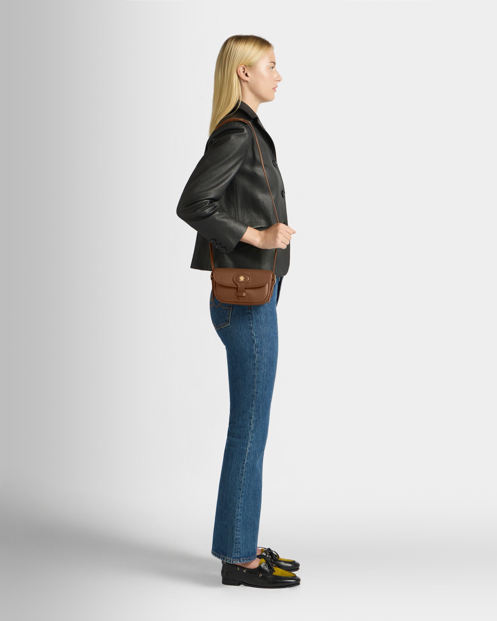 Bally Global - Beckett Minibag in Brown Leather - Brown