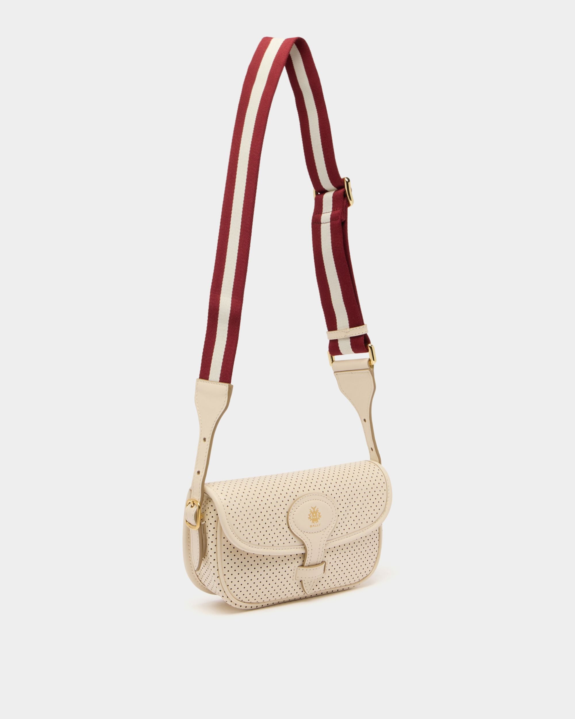 Bally Global - Beckett ミニバッグ アイボリー パーフォレイテッドレザー - ホワイト