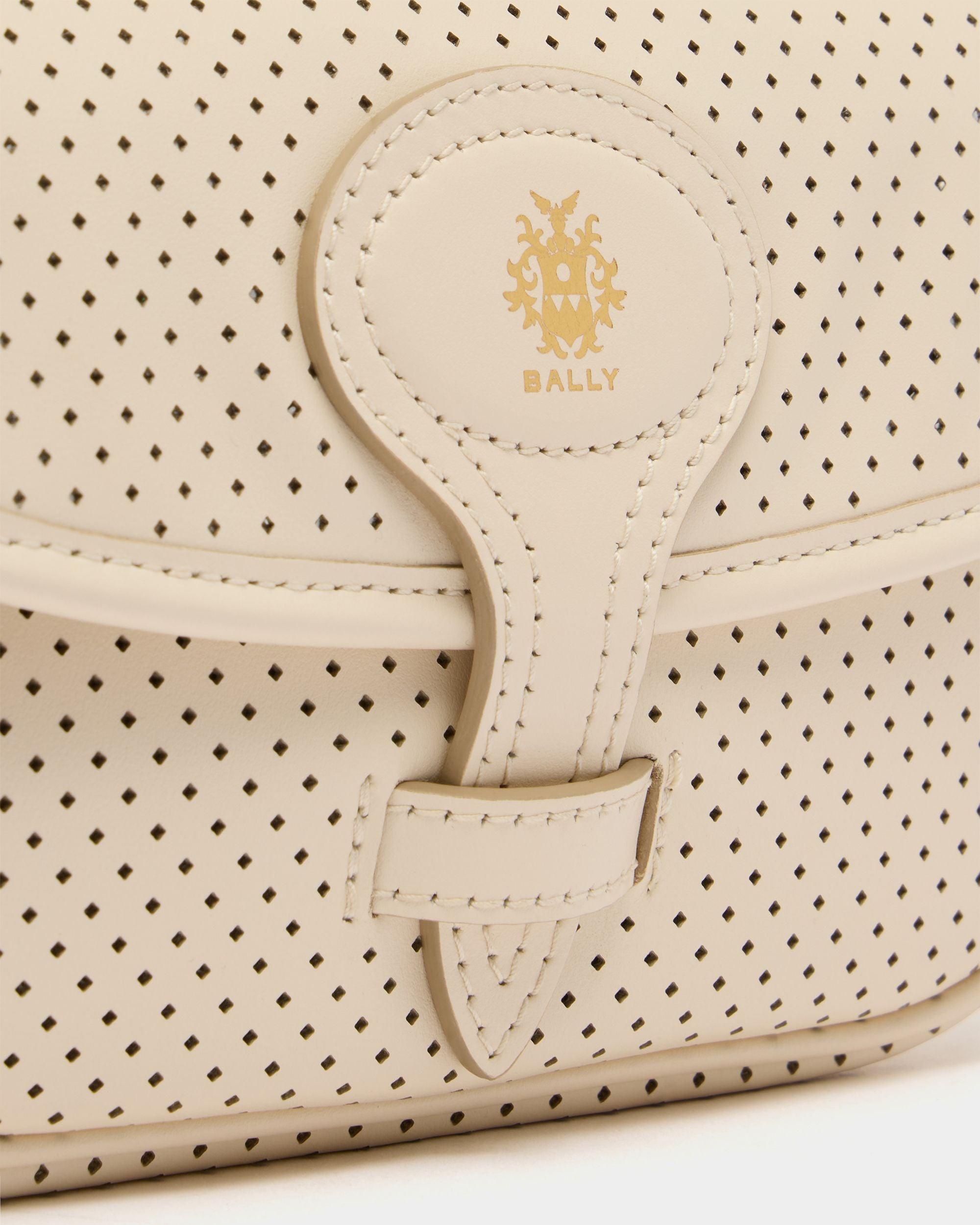 Bally Global - Beckett ミニバッグ アイボリー パーフォレイテッドレザー - ホワイト
